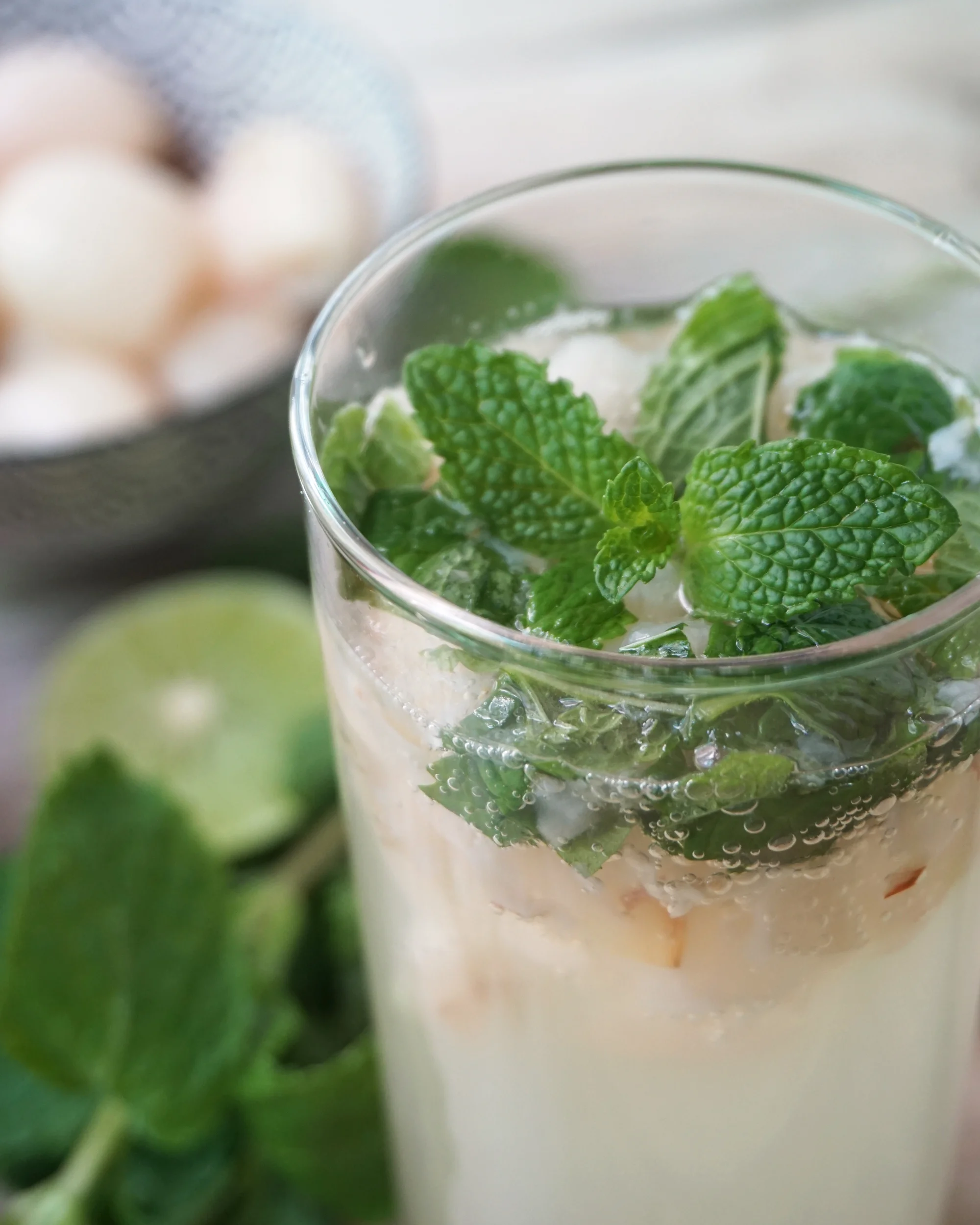 Lychee Ginger Mint Fizz