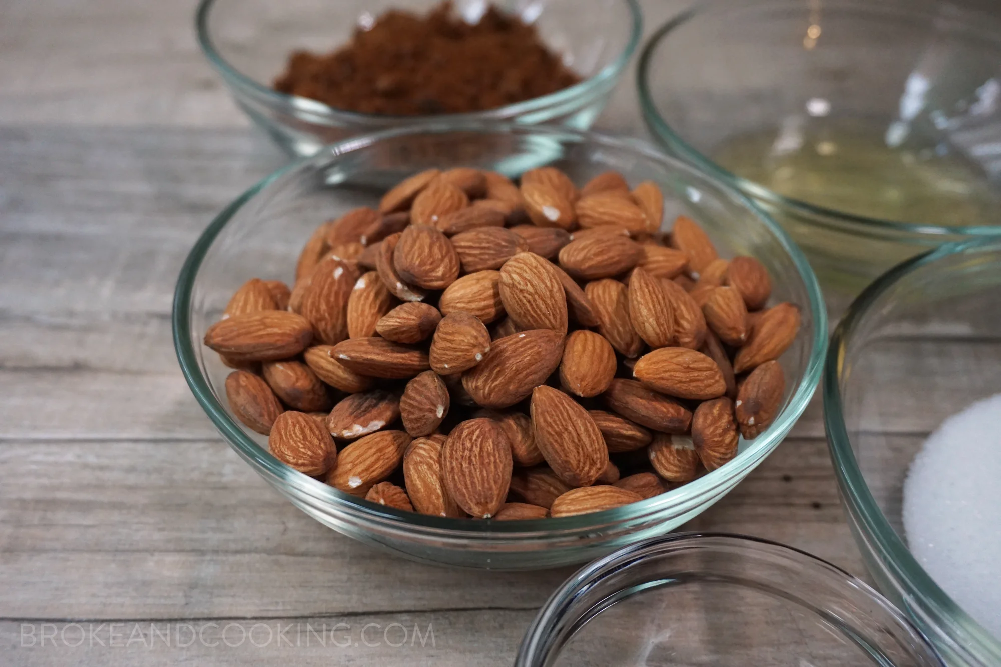 Raw, unsalted almonds