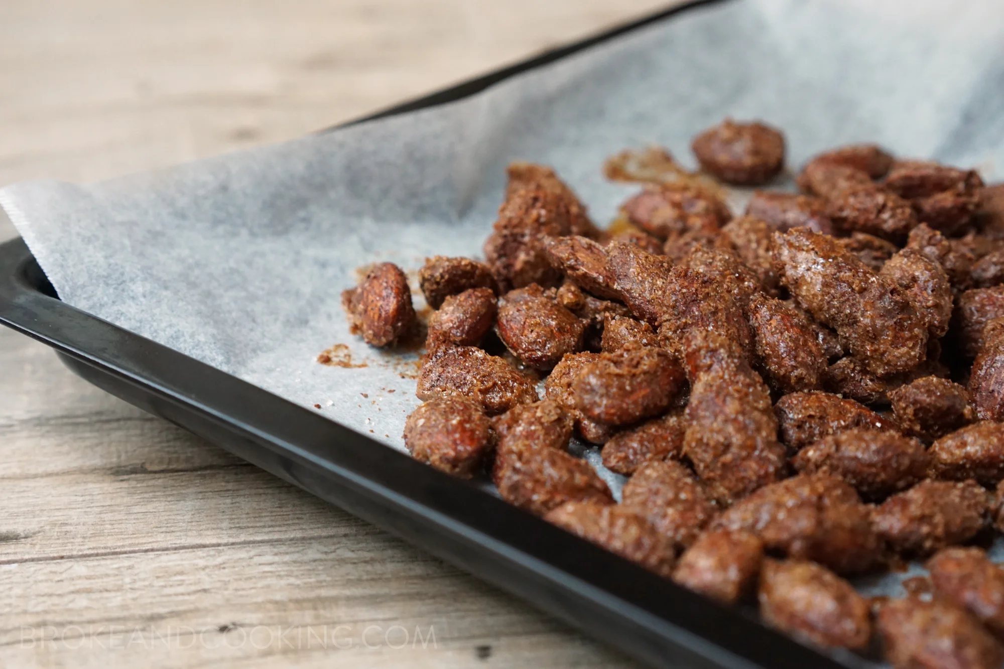 Crack Almonds! They'll come out of the oven with a crackly, sweet, and salty crust. 