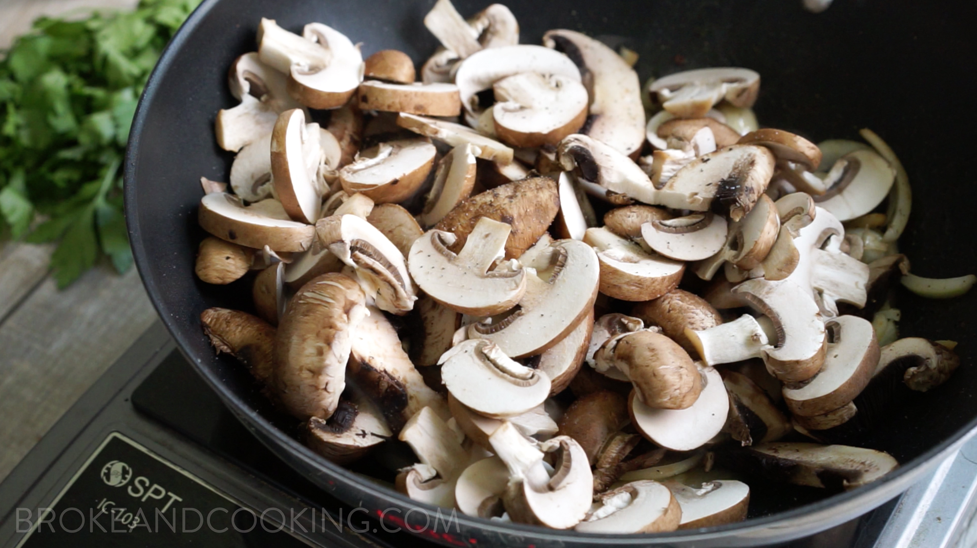 Skinny Beef Stroganoff Recipe by Broke and Cooking - www.brokeandcooking.com