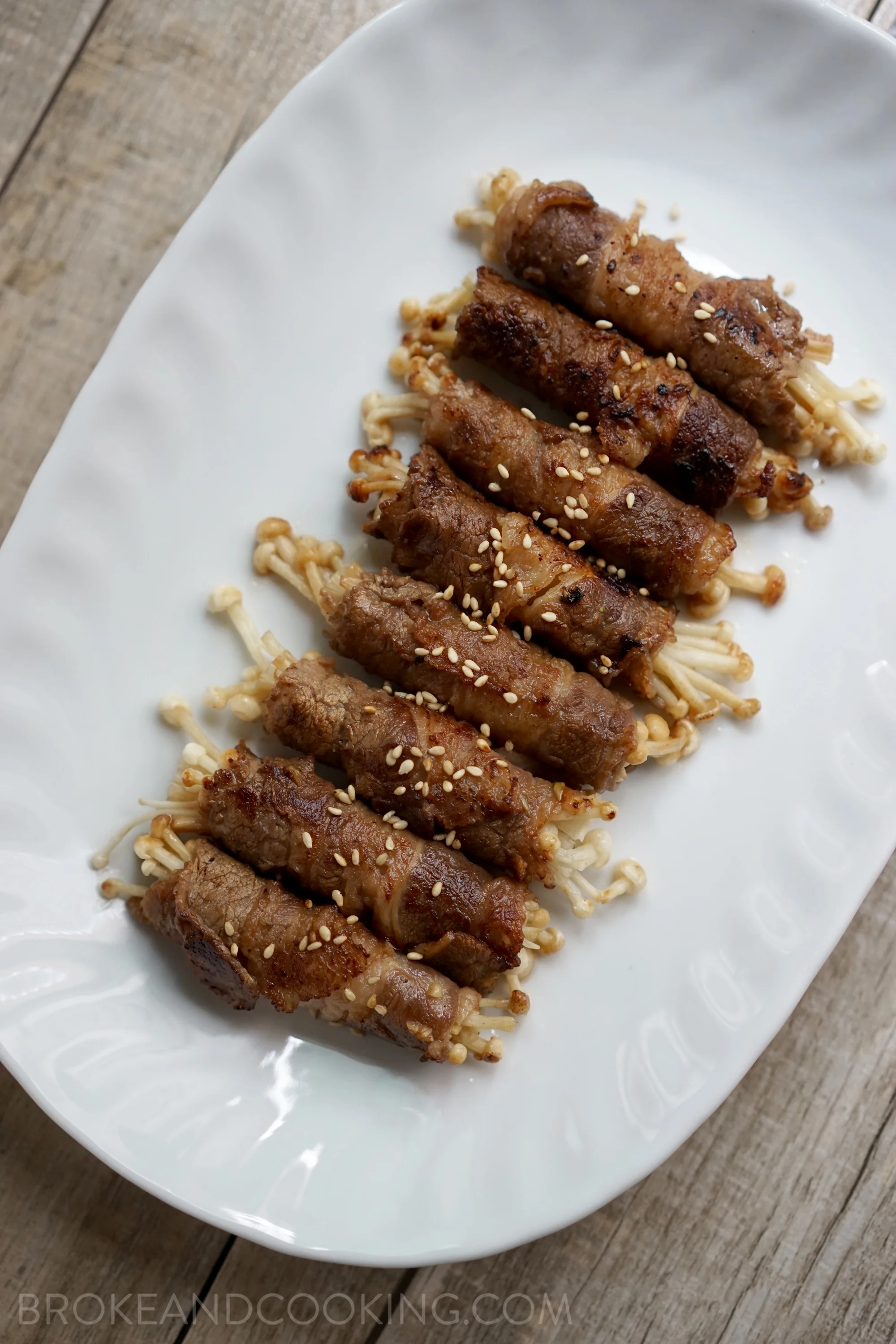 Beef Enoki Roll Recipe – Recipe: Gyuniku Roll (Beef Rolls) – JFFA