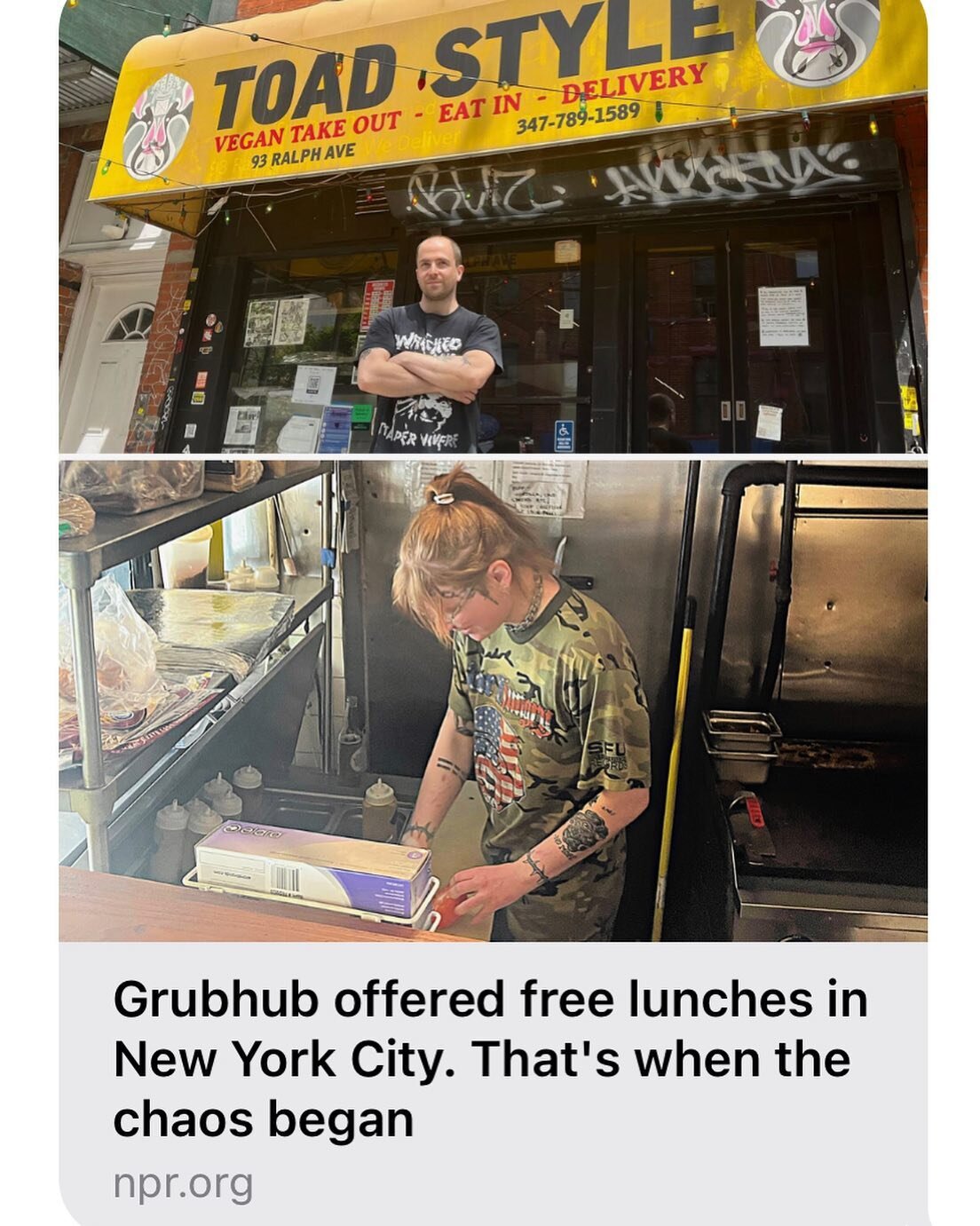 We had a really wild Tuesday! Read about it @npr ❤️🐸