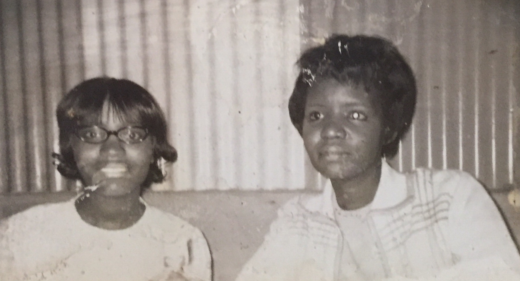 Photograph of my grandmother, Cora (right) and her best friend, Mrs. Penny (left) From the personal archive of Renata Cherlise