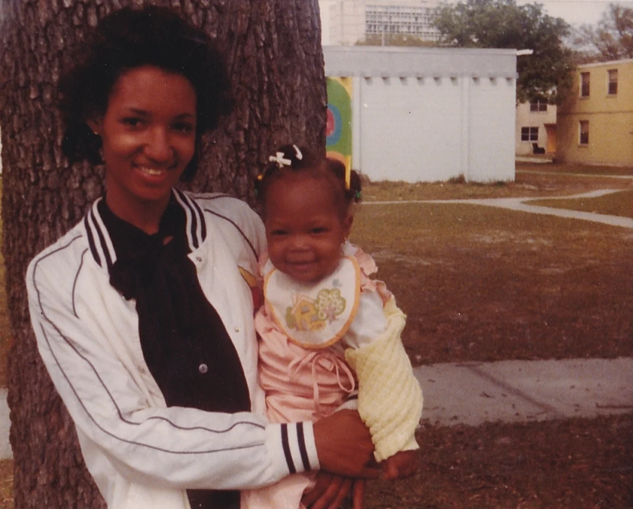 Photograph of my mother and I in the Blodgett Homes, April 1983. From the personal archive of Renata Cherlise
