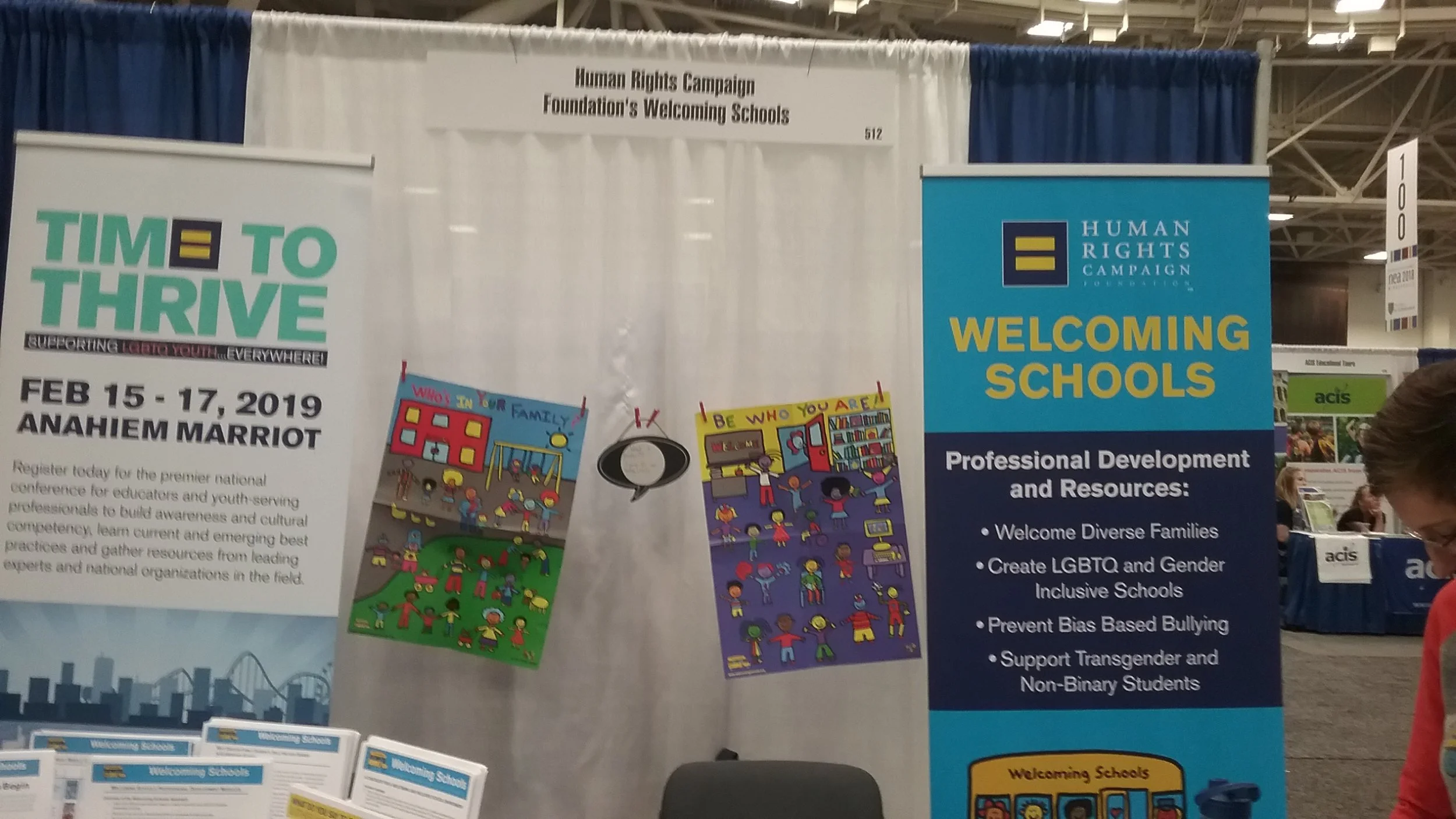 GSF NEA HRC's Welcoming Schools exhibit at NEA Expo, photo (1).jpg