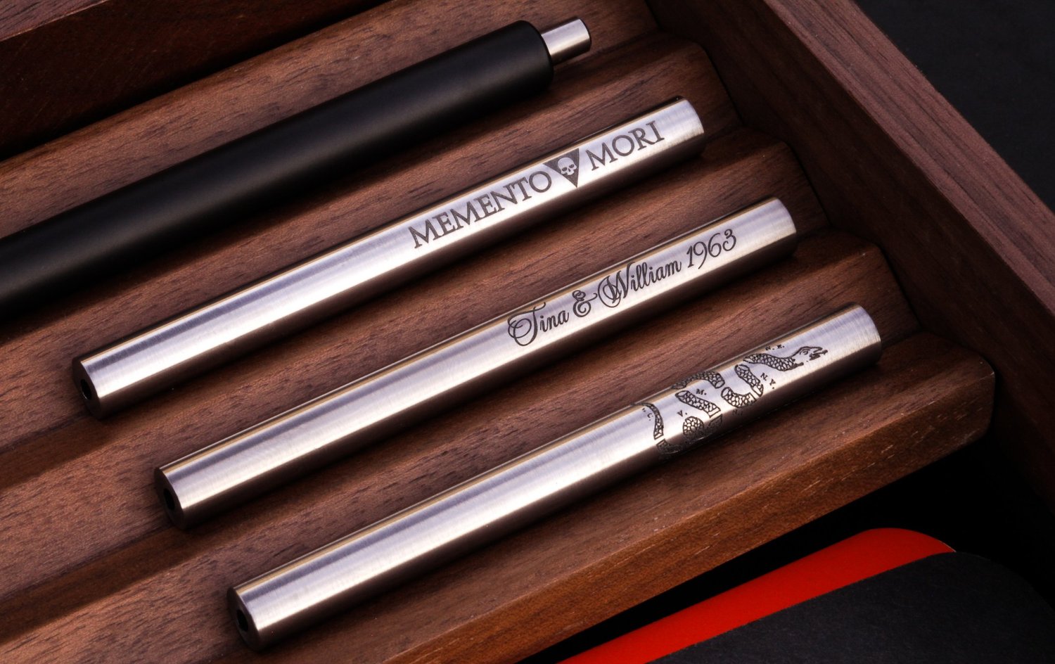 Blank Forces seamless keychain pen custom laser engraved