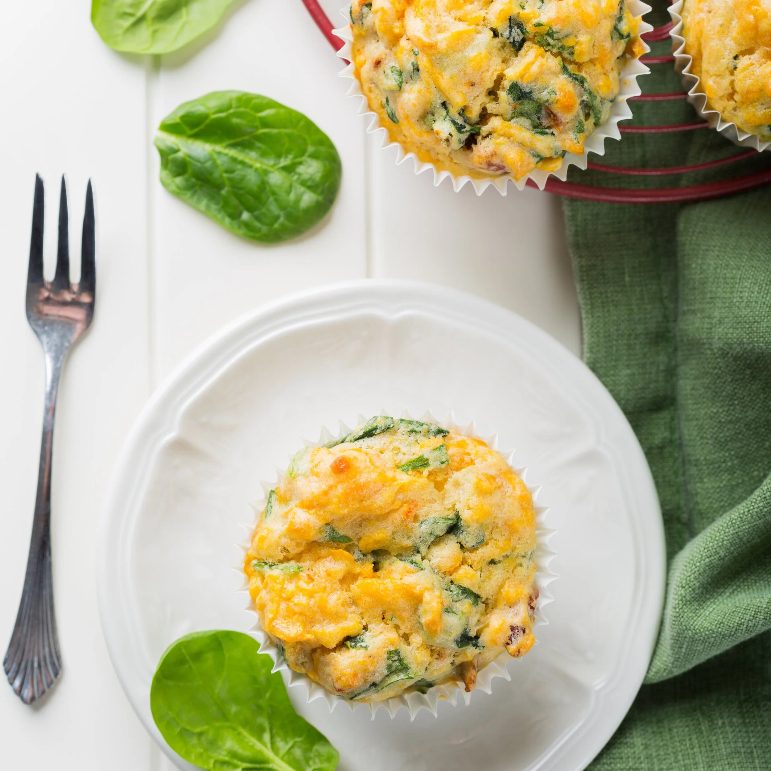 Mini Spinach Muffins