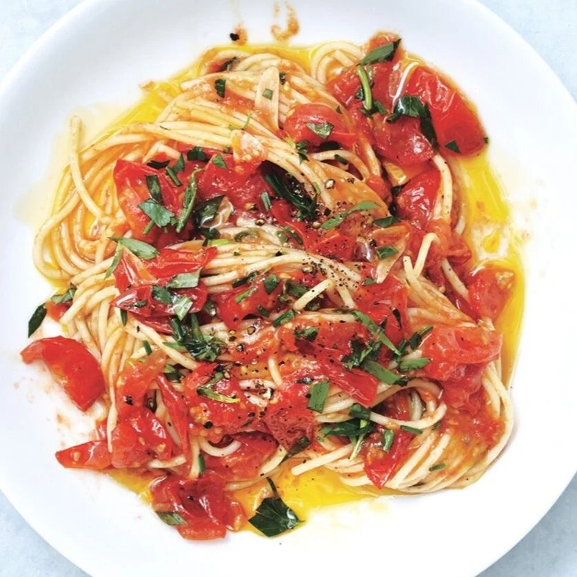 Pasta with Anchovy Butter and Tomatoes