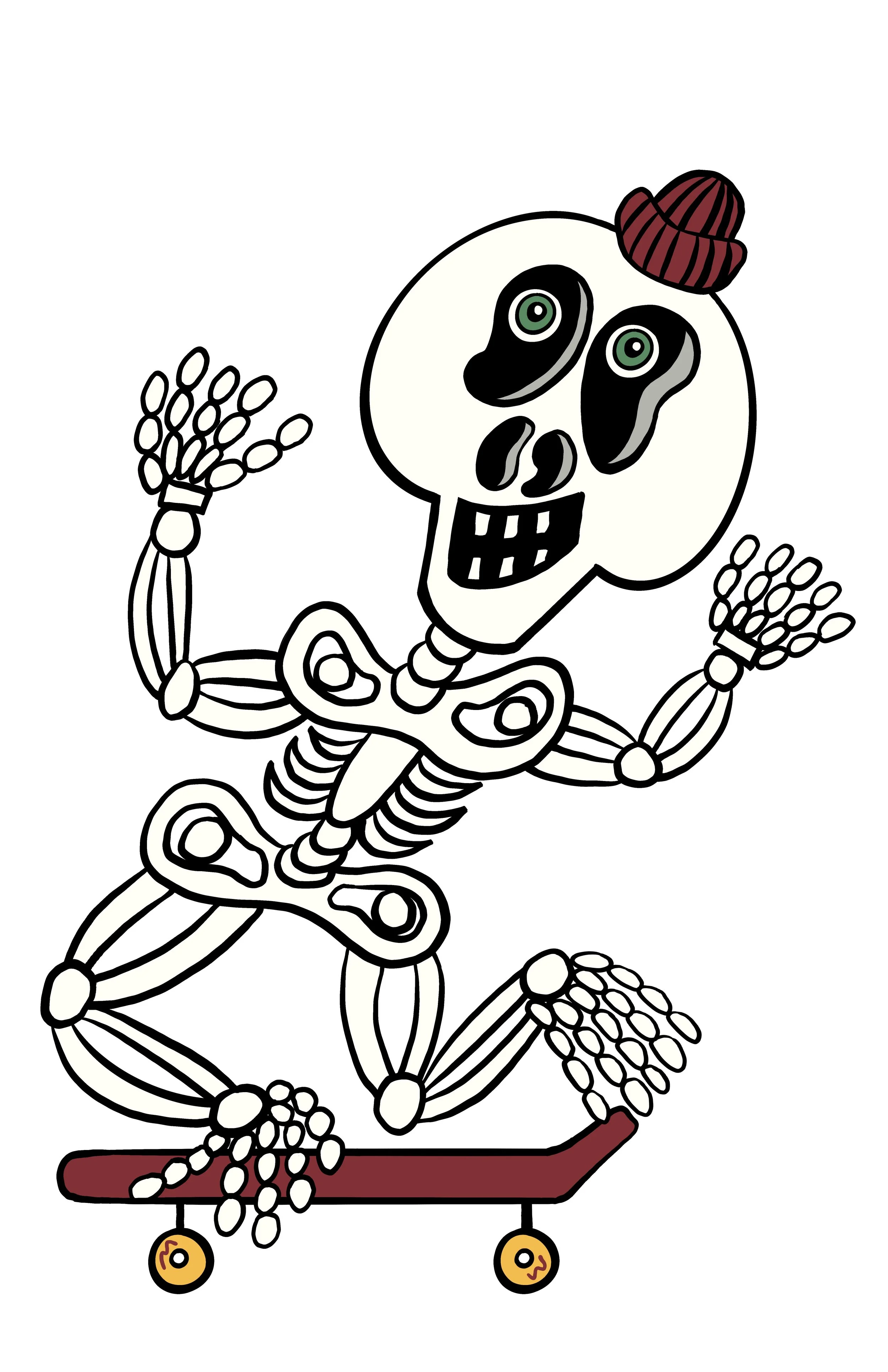 Skateboaring Skully