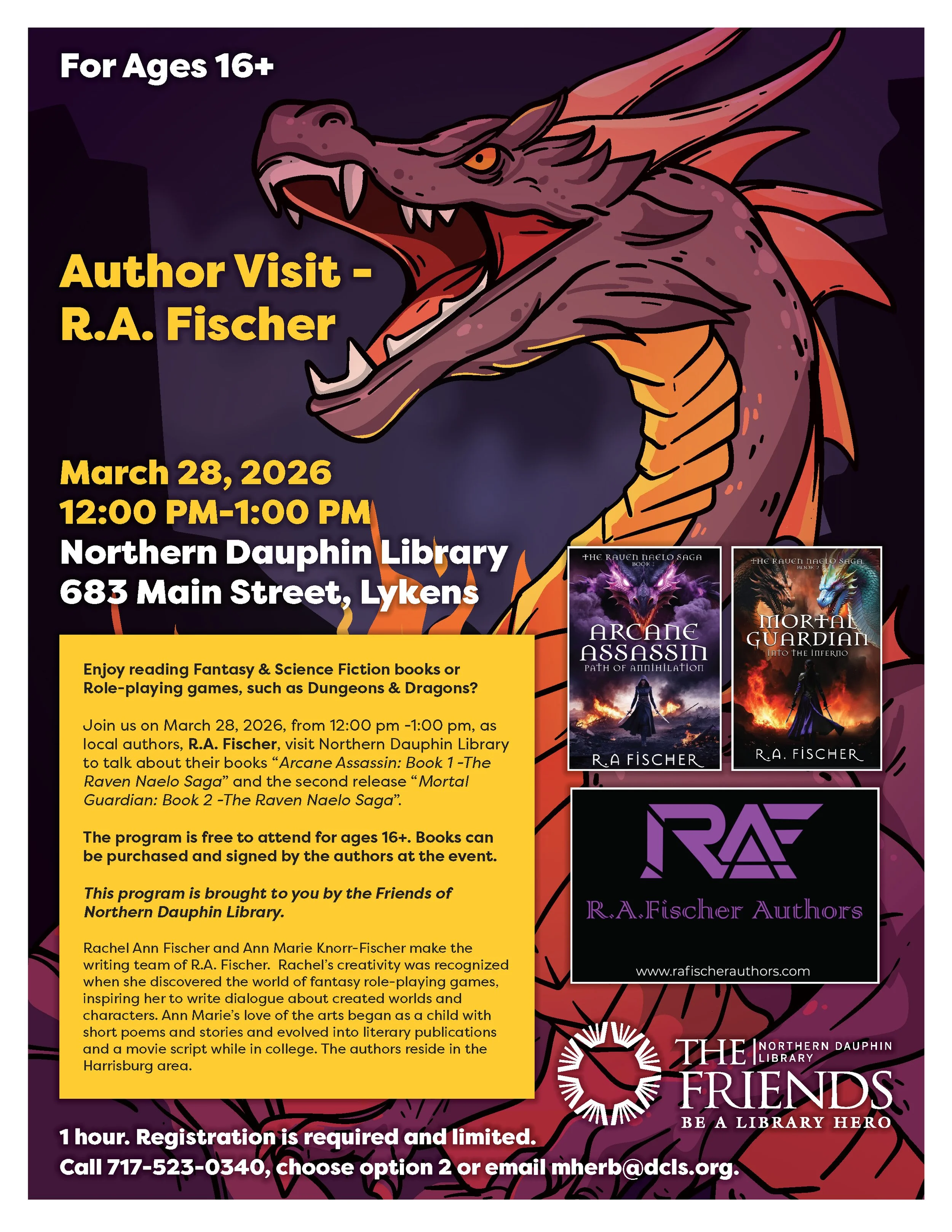 Author Visit at Northern Dauphin Library