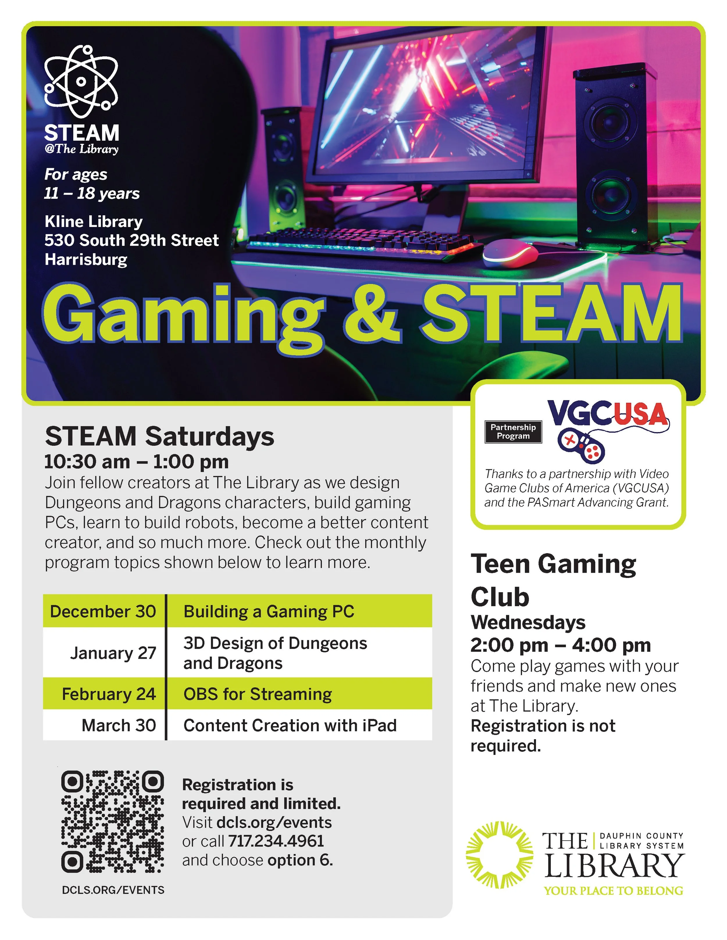 Gaming and STEAM Programs