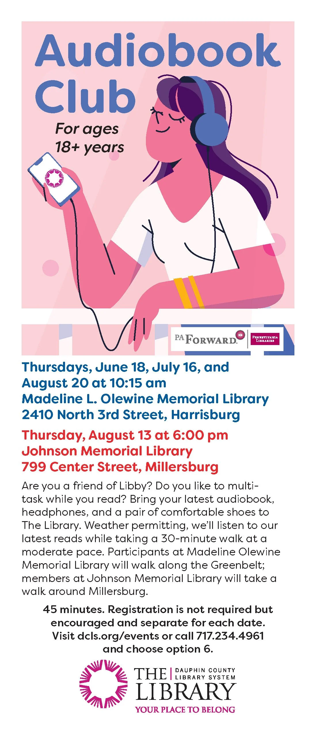 Audiobook Club Bookmark