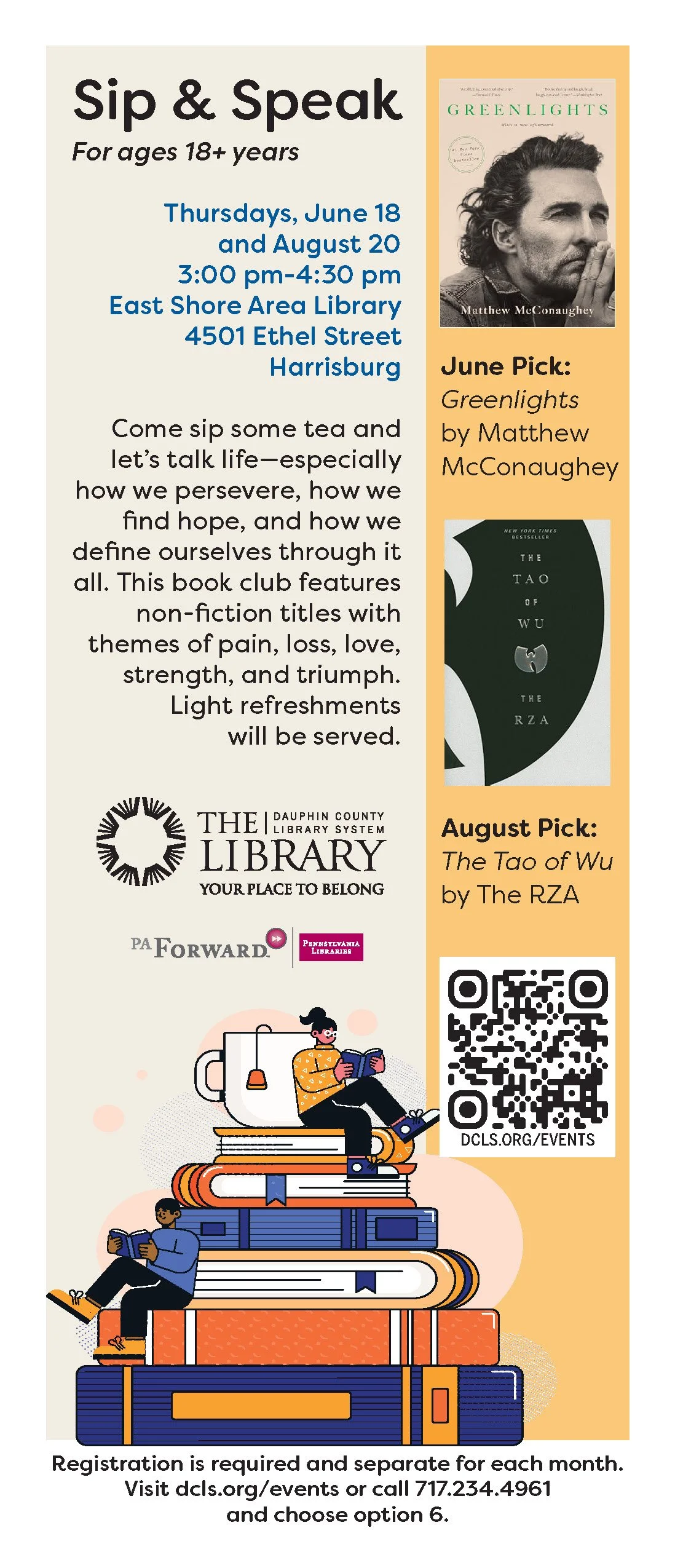 Sip and Speak Bookmarks