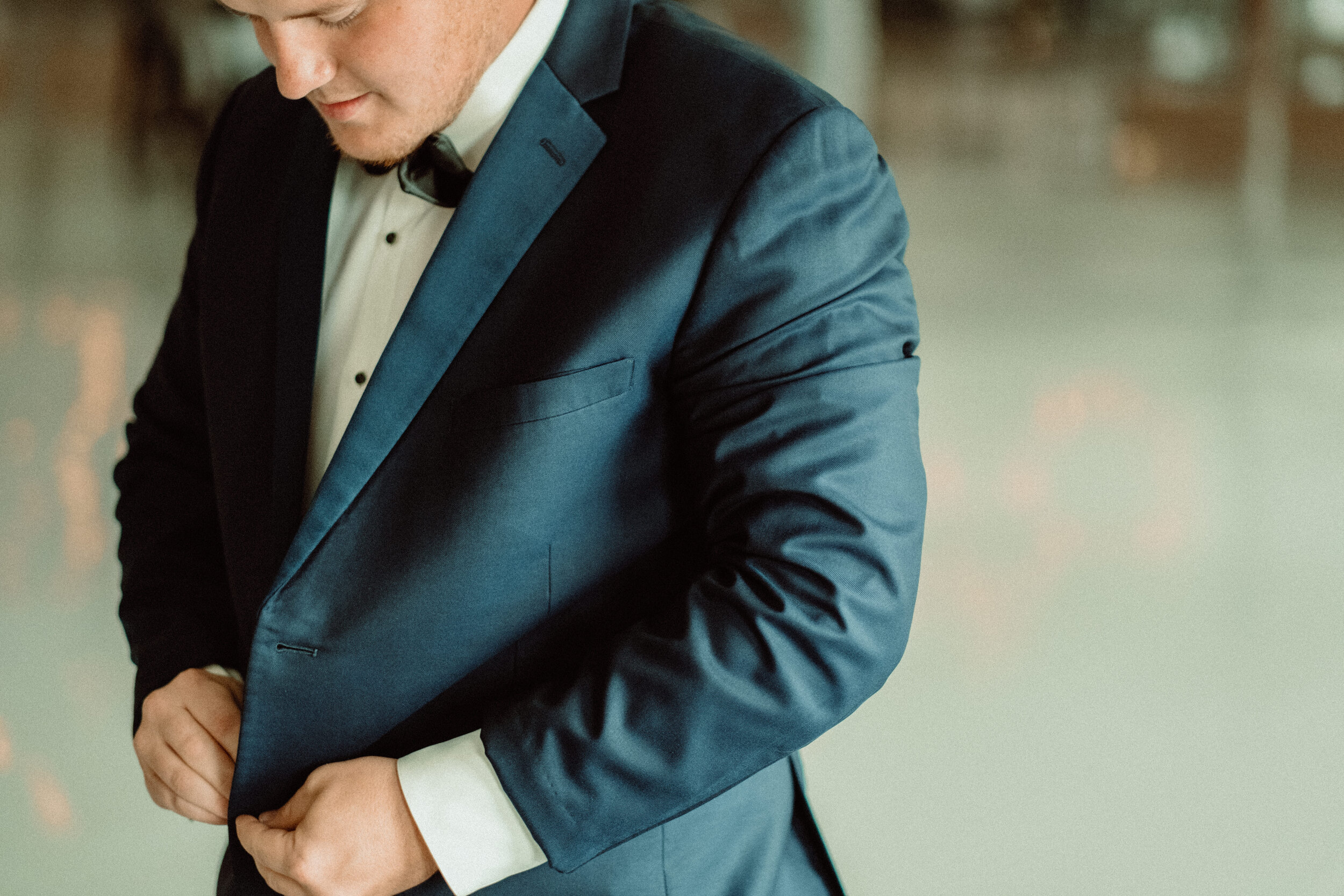 Groom getting ready 