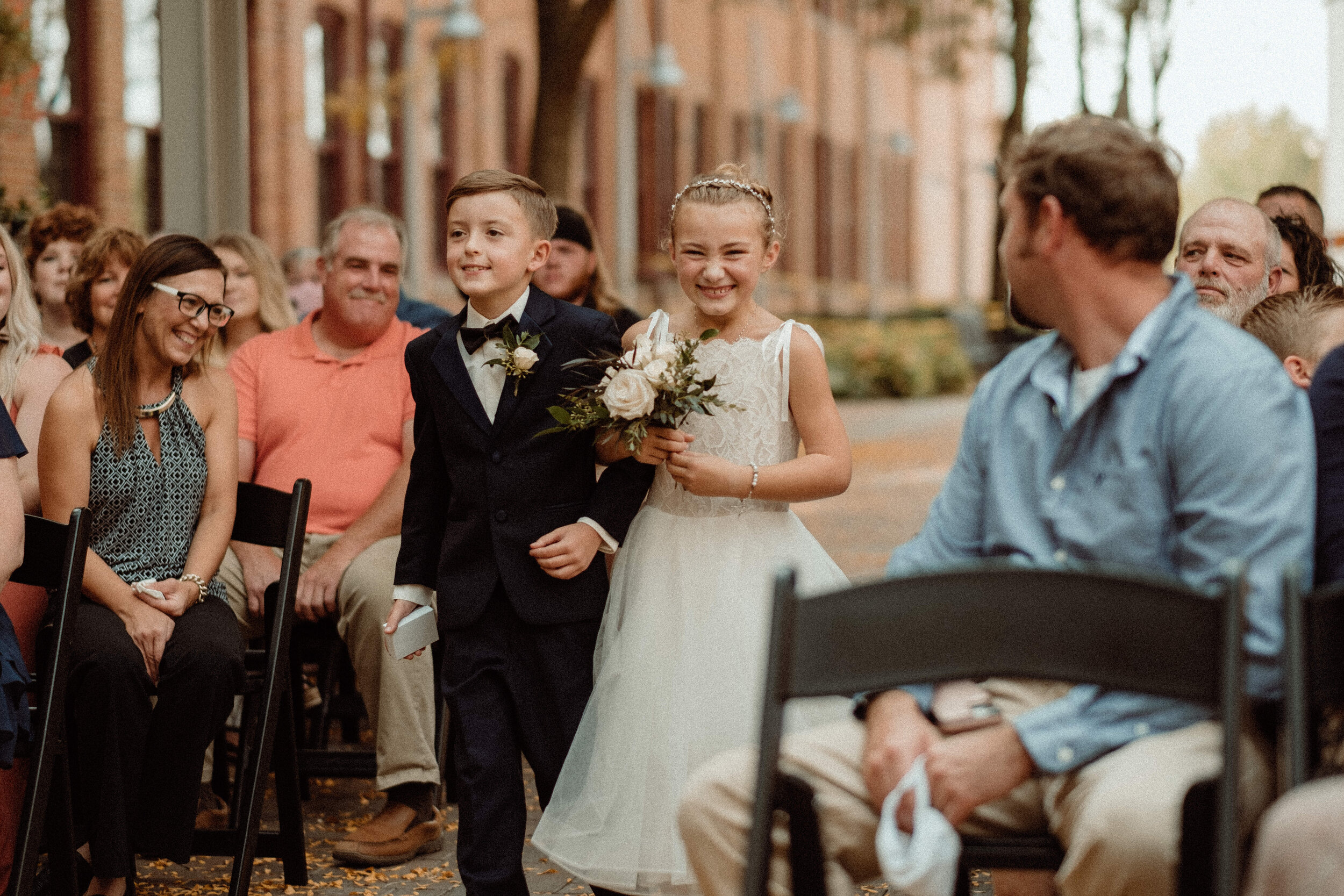 outdoor wedding ceremony Maytag event complex