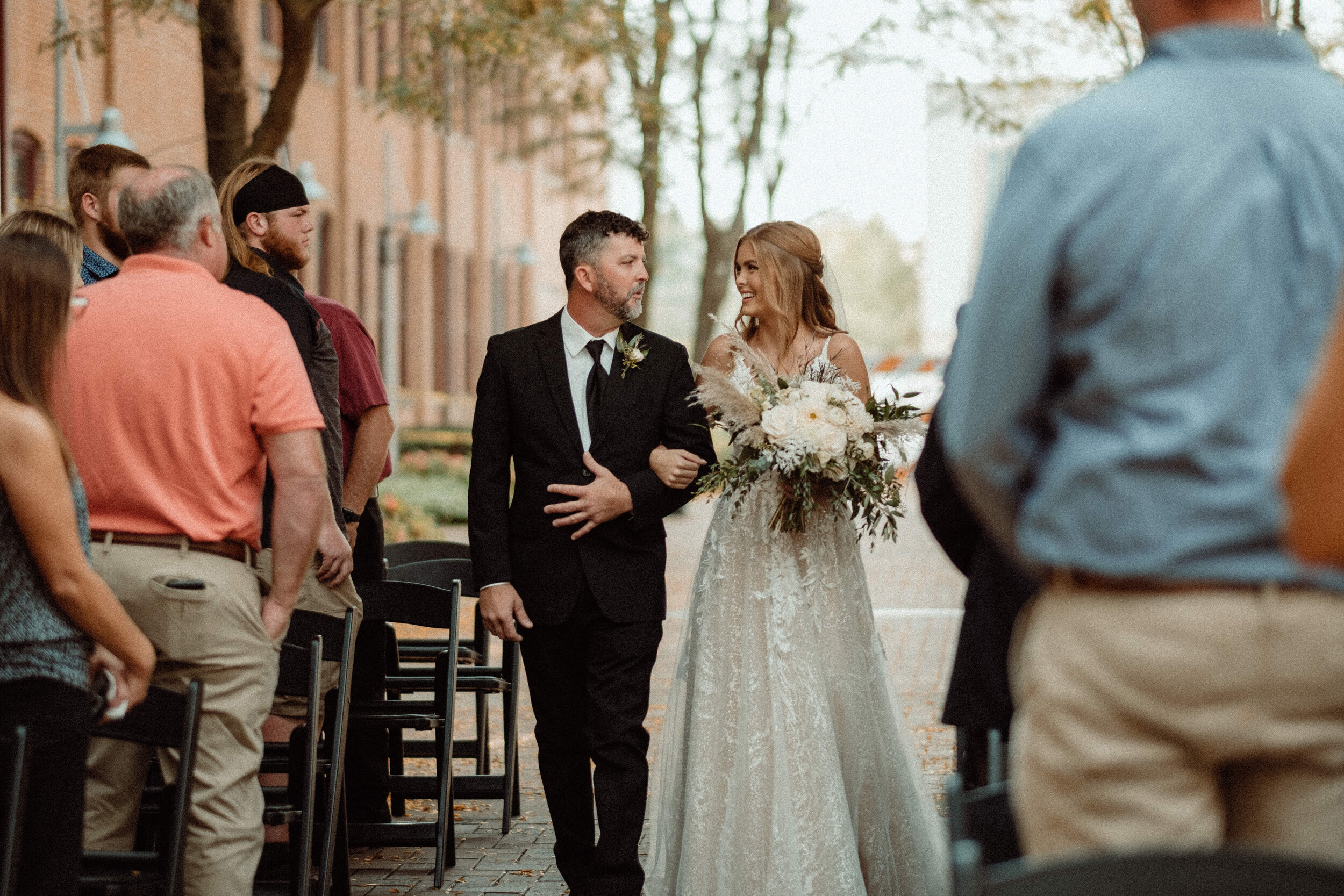 outdoor wedding ceremony Maytag event complex