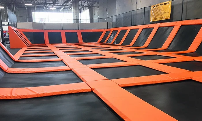 Urban Air Trampoline Dodge ball area