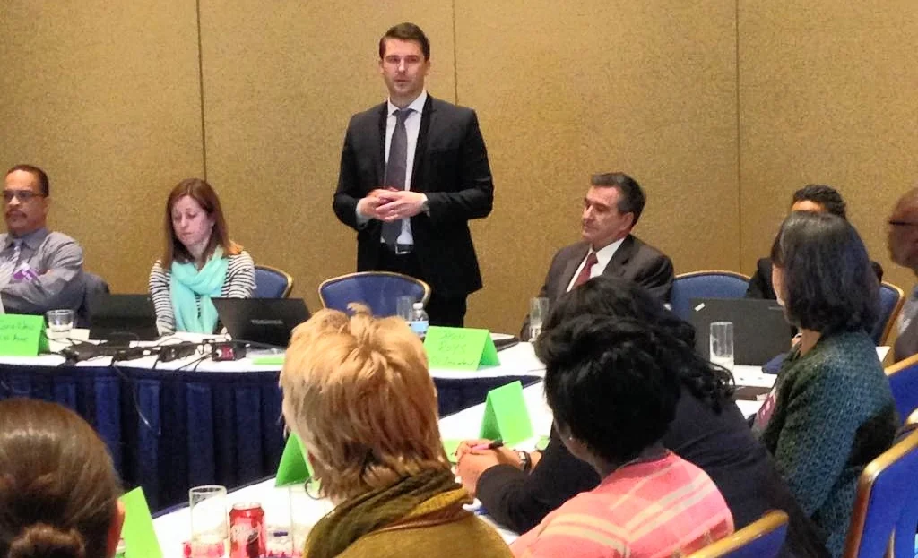 SDV INTERNATIONAL's CEO and President speak at Supplier Connection event in Baltimore, MD.