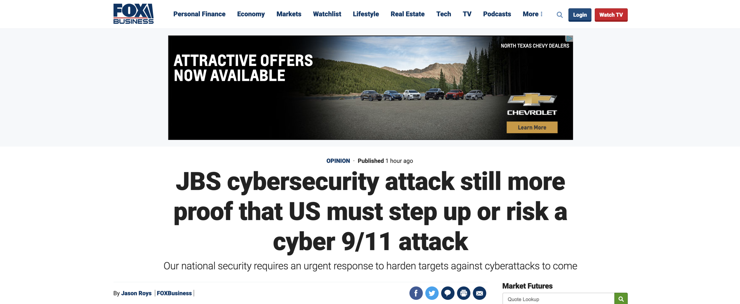 SDV INTERNATIONAL President Featured in FOX BUSINESS NEWS