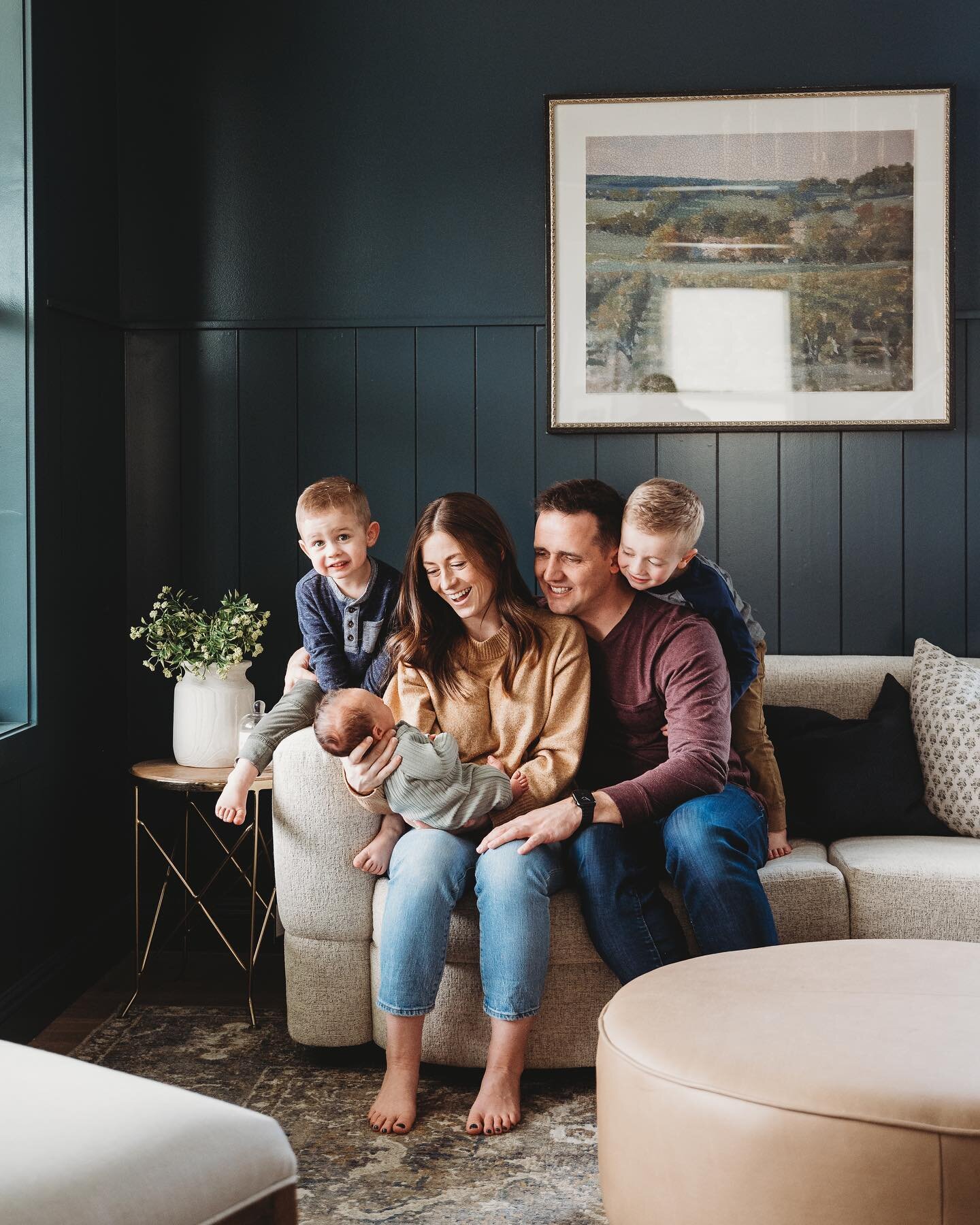 After this session, I started looking at ways I could paint my entire house this color of blue! I love this mama and her boys!