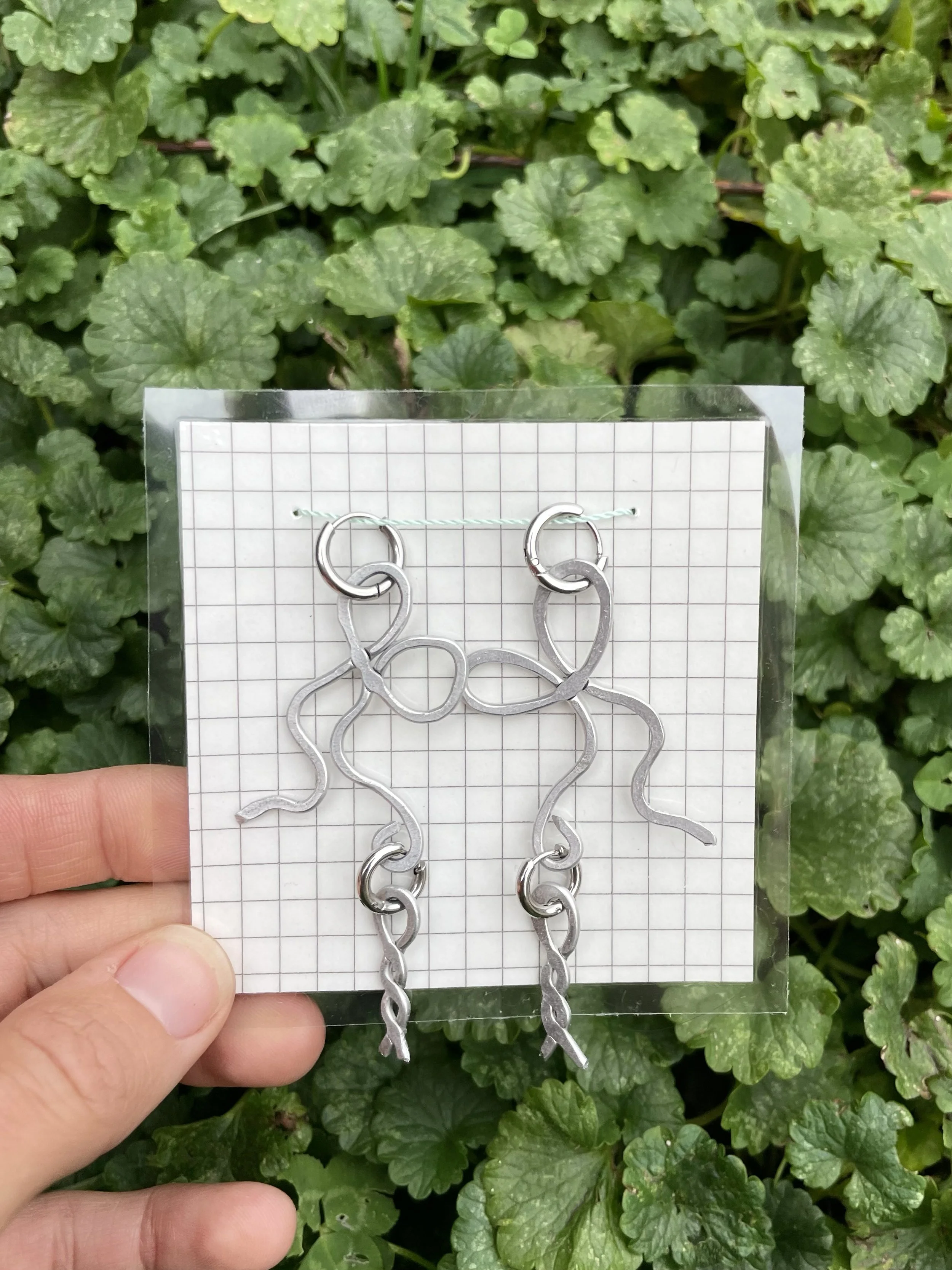 Earrings - Wiggly Bow + Twist