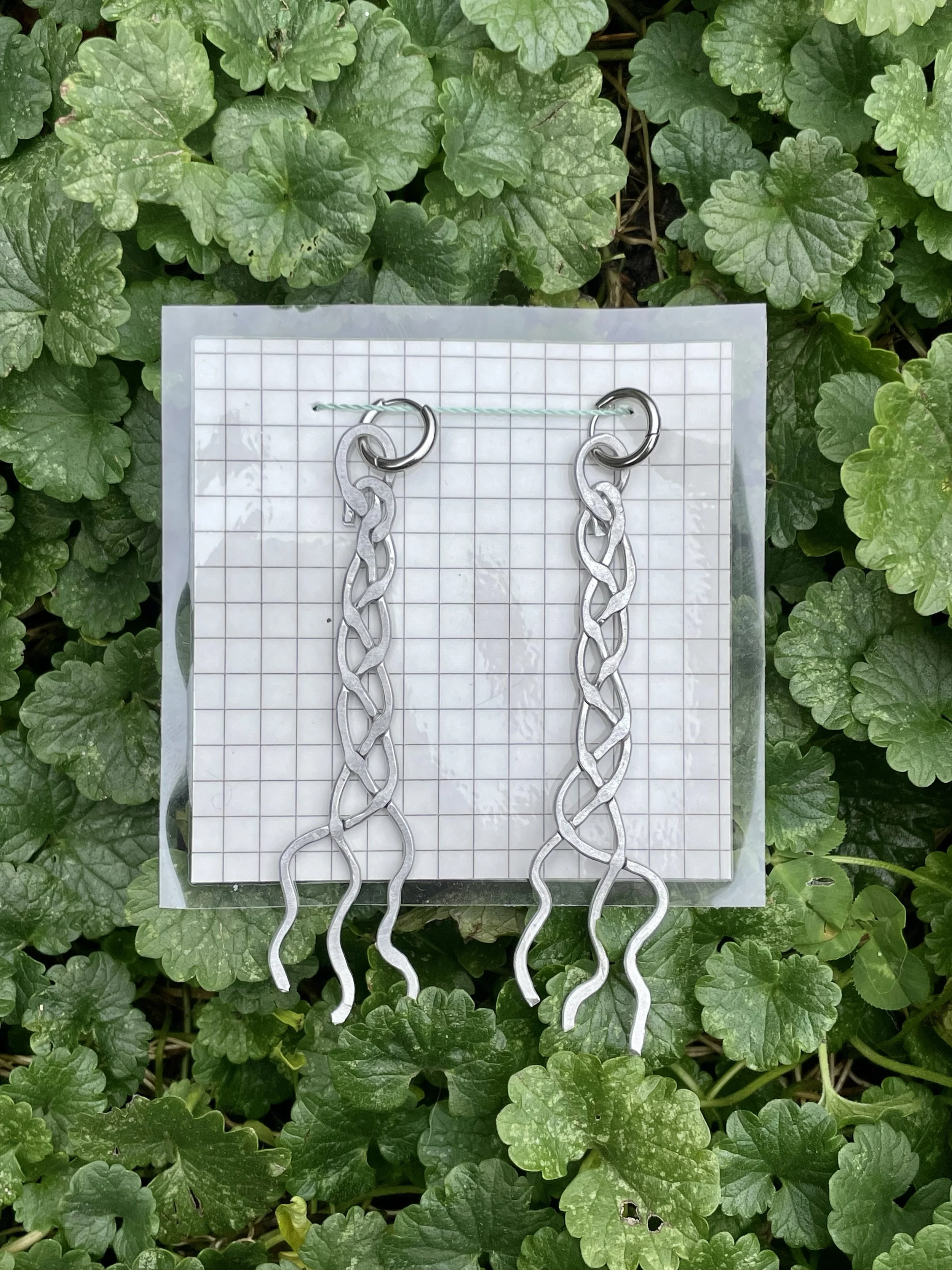 Earrings - Long Unraveling Braids