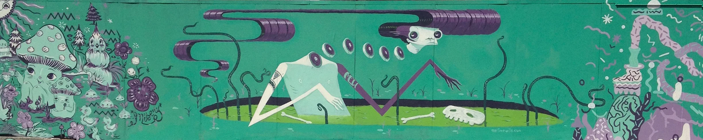 William Street Hoardings project. Commissioned by the MRA. In collaboration with Amok Island, Misery (NZ) and James Cooper. 