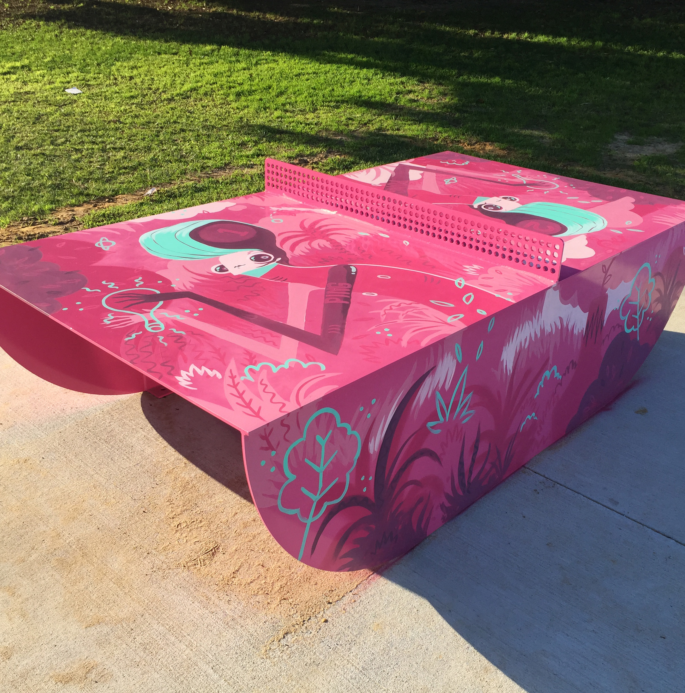  POPP ping pong table project, Victoria Park. Commissioned by Town of Victoria Park. 