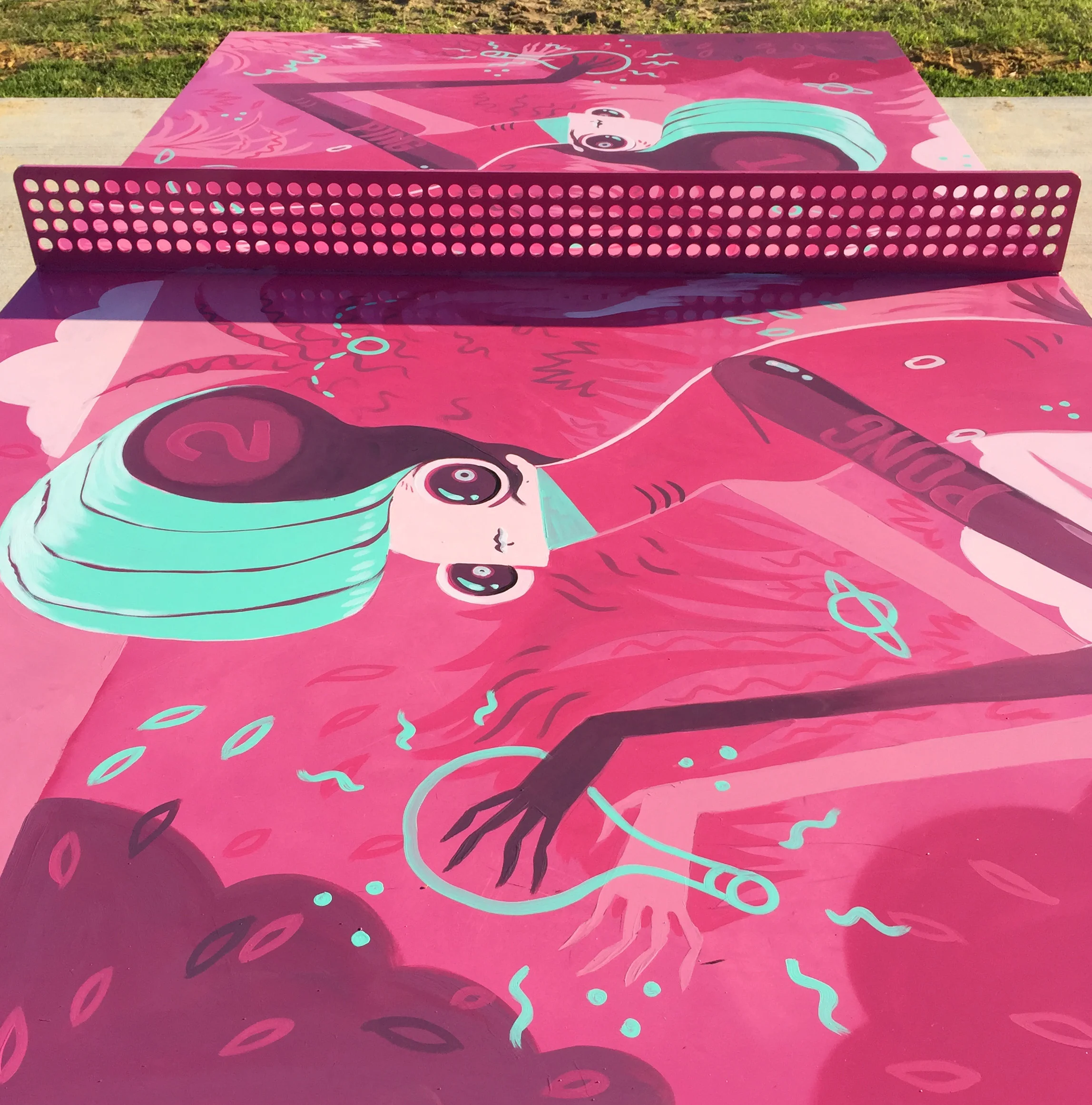 POPP ping pong table project, Victoria Park. Commissioned by Town of Victoria Park.