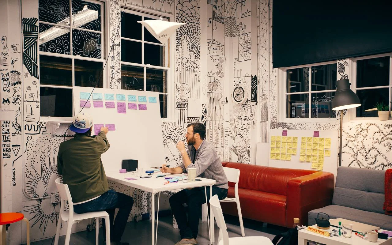 The space as how it is currently. People work, chill and get inspired in the midst of the mundane!