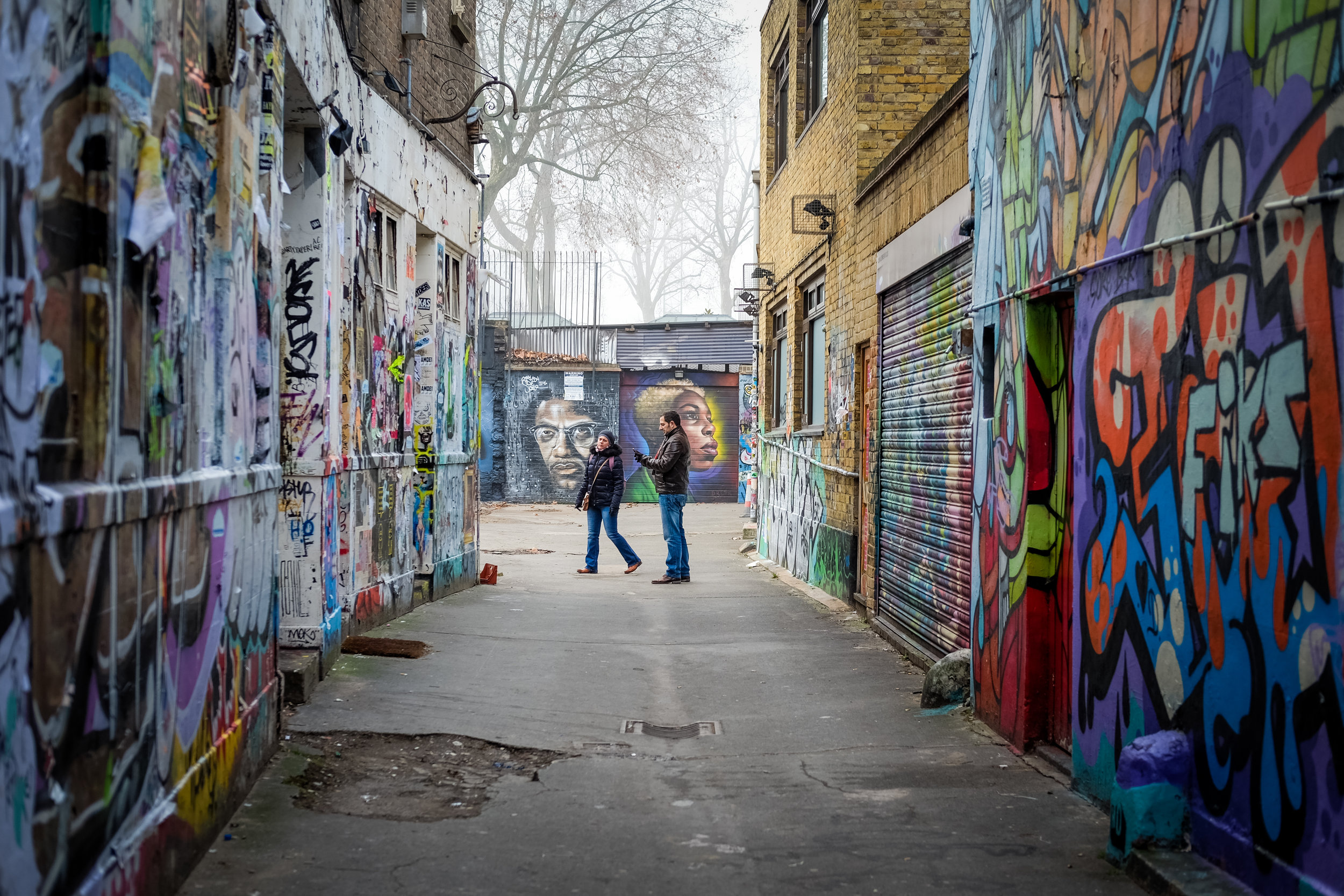 Alleyway of urban art