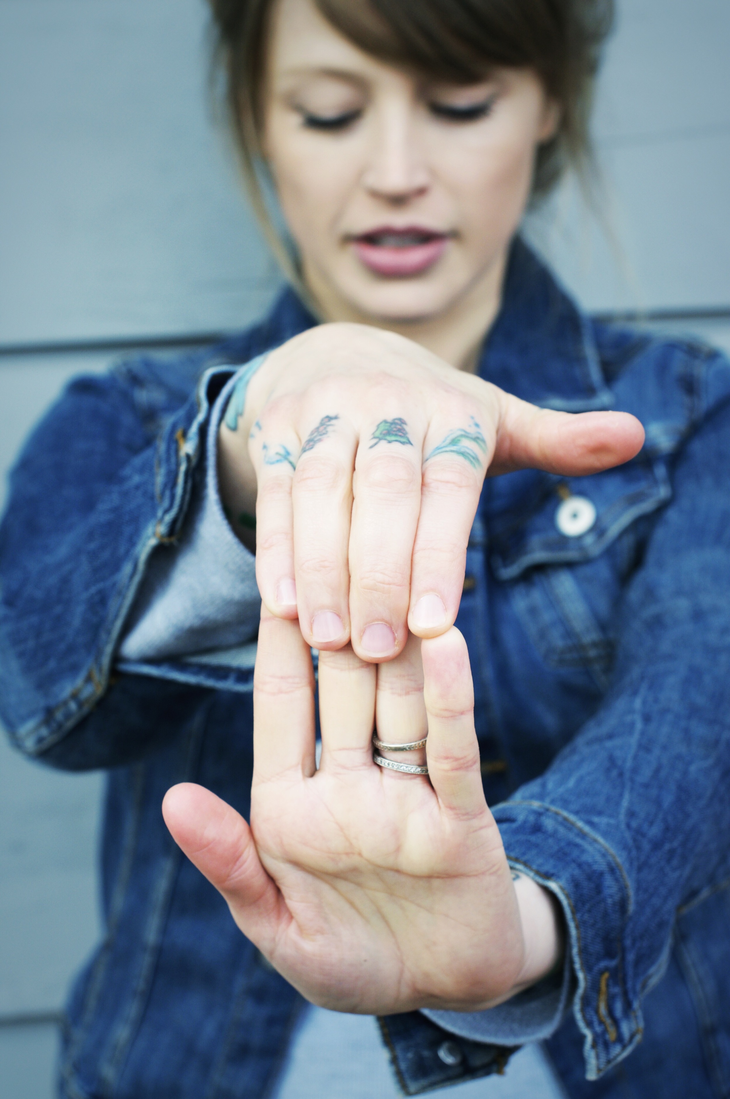 This stretch I find not only alleviates any tension in my forearm and wrist, but also in my fingers. With your arm outright, gently pull back on your fingers with your other hand. Hold the stretch for 10 seconds, then repeat with your other hand.