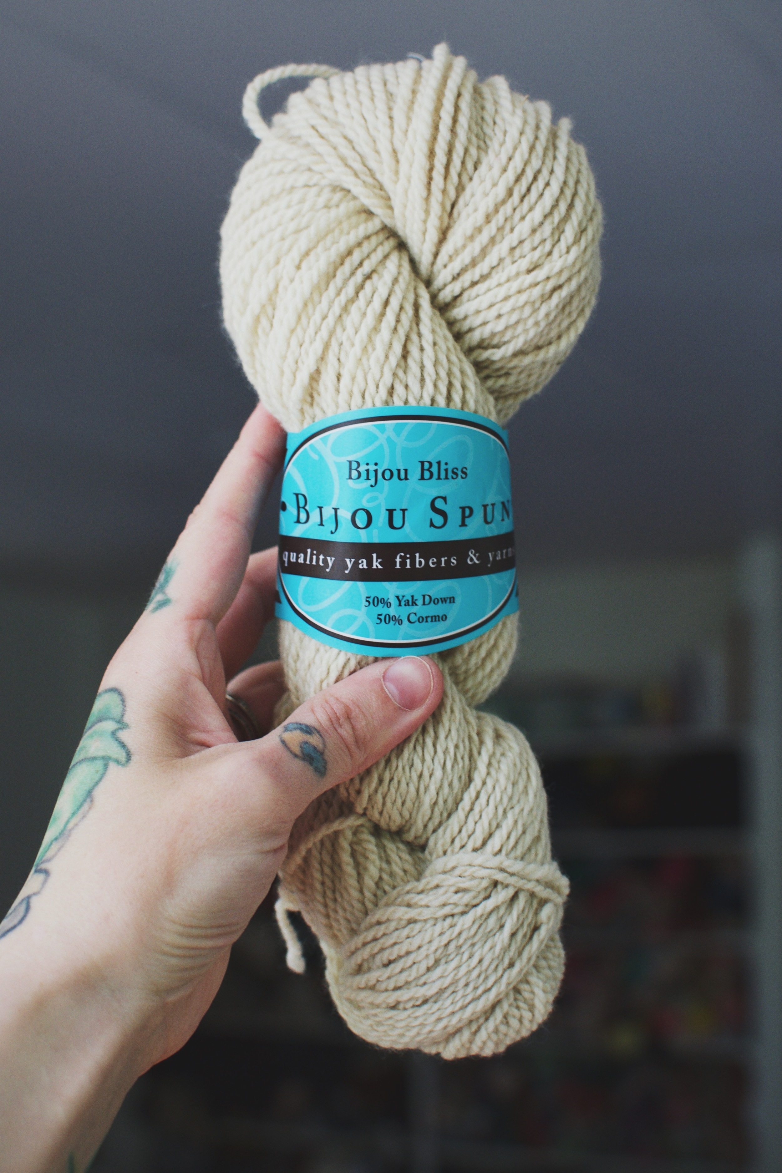 Bijou Bliss 50/50 Yak Down & Cormo Blend