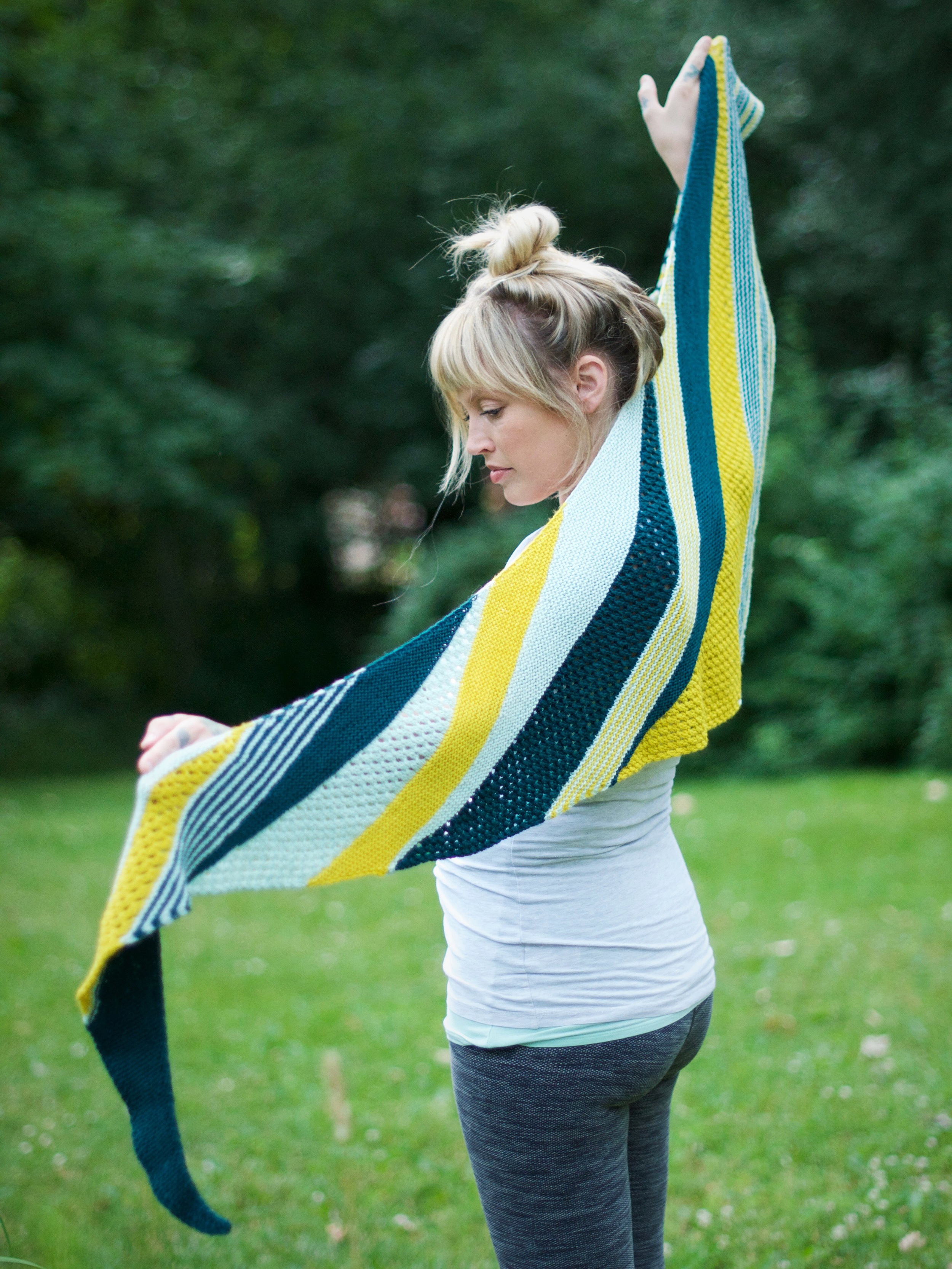 Knit up in O-wool O-wash Sport in Paw Paw, Devil's Pool, & Watermill