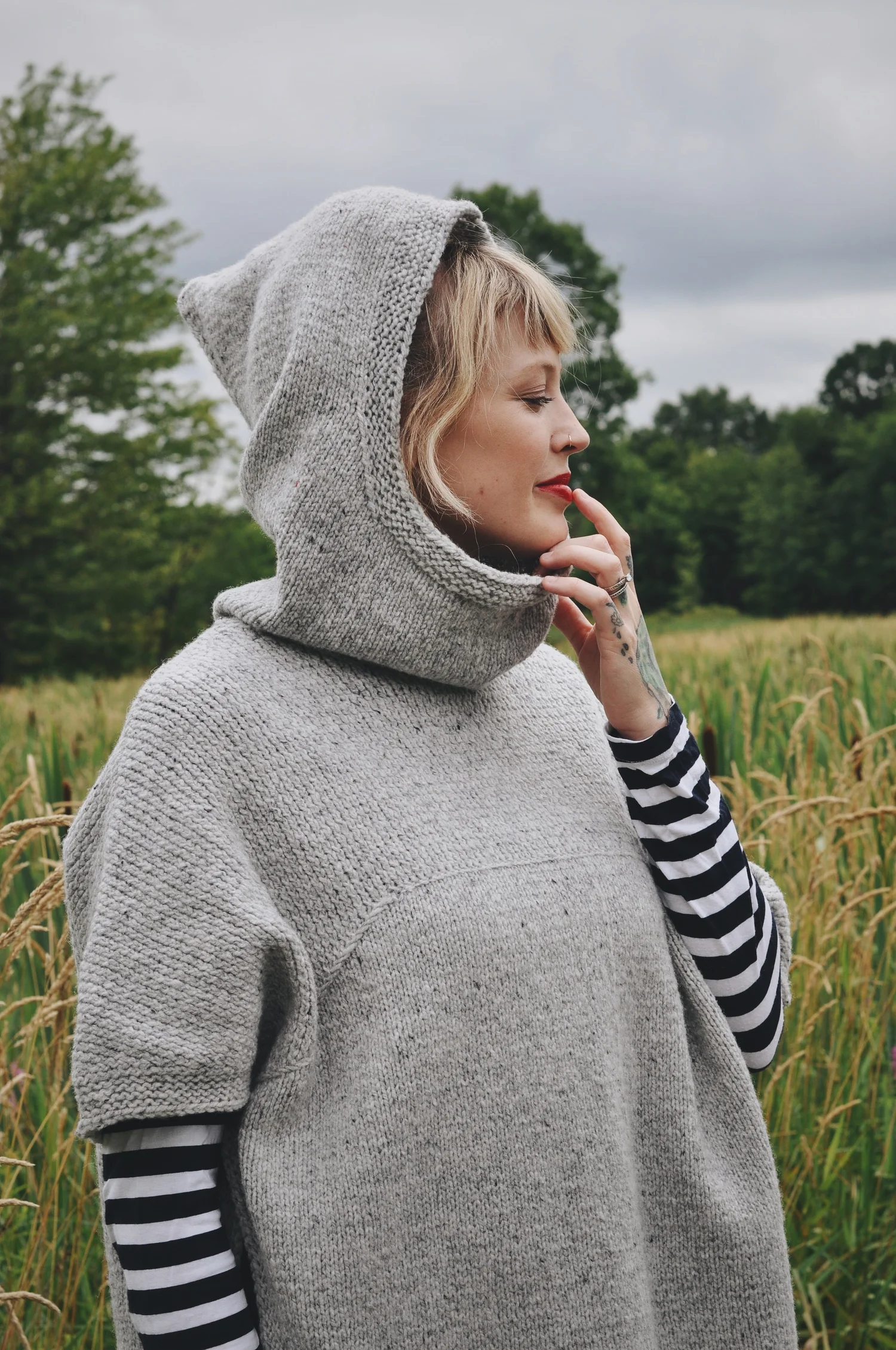 Sheltered Poncho — Drea Renee Knits