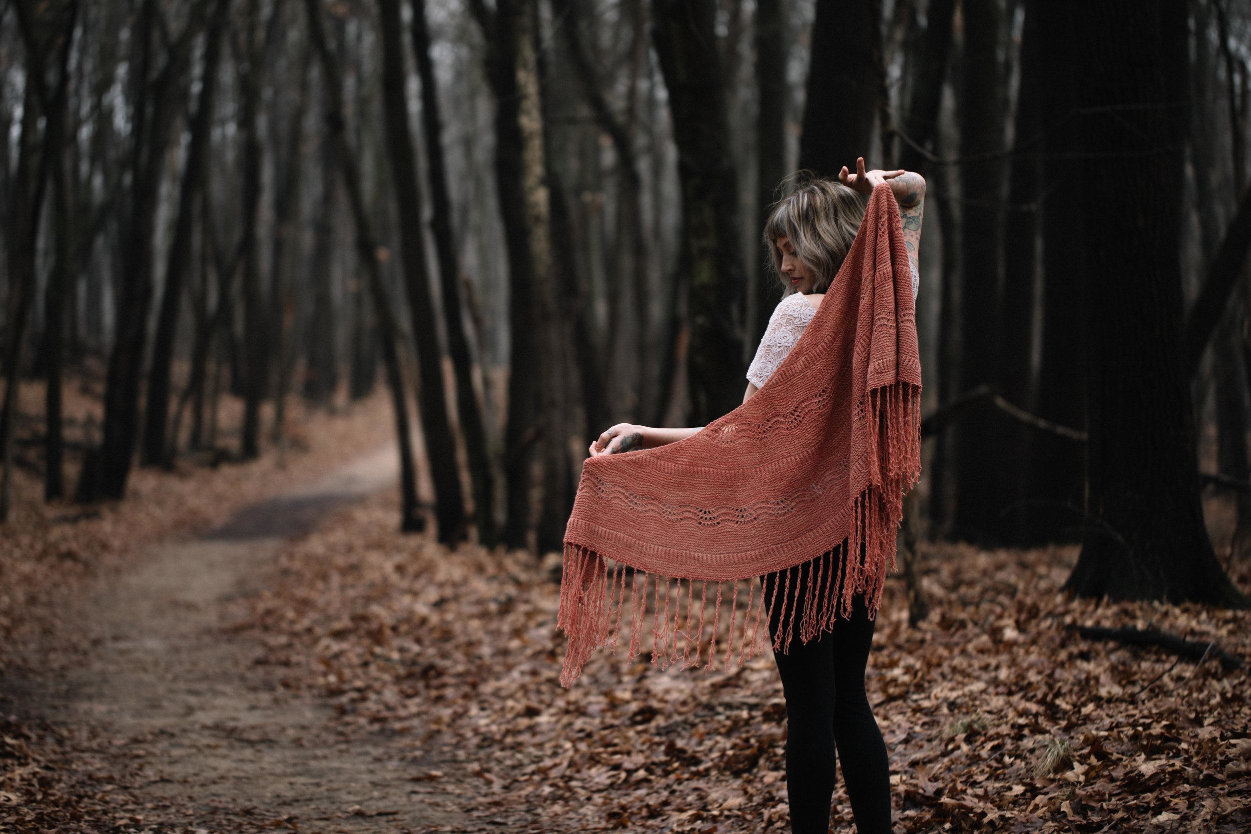 Boho Blush Shawl