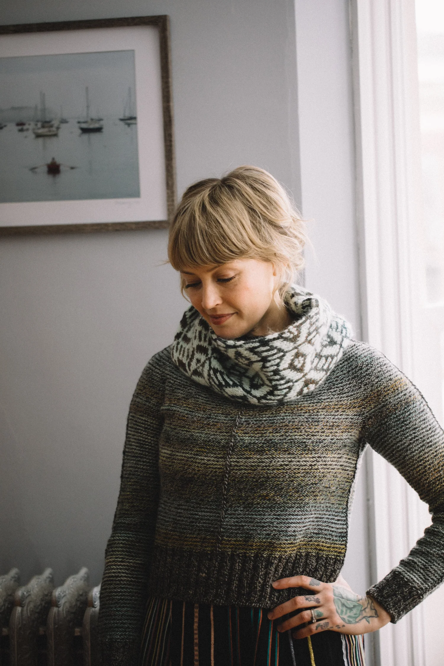 Moebius Knitting Pattern Sawston Cowl & Infinity Scarf Knitting