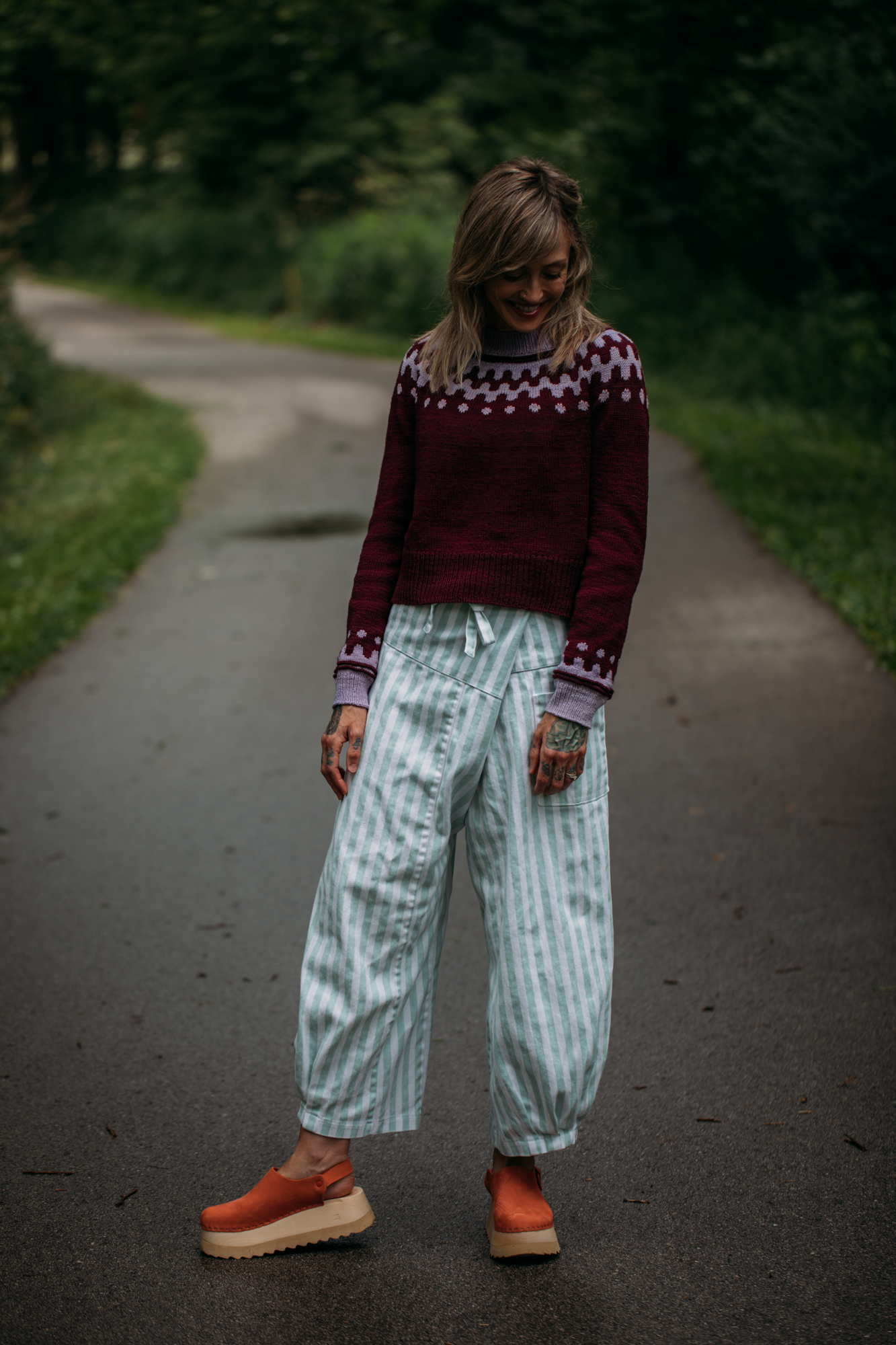 eimyistoire♡完売♡ケープスリーブopenwork knit Z SUPPLY - GEMMA CABLE KNIT PANT VANILLA ICE – swirlboutique