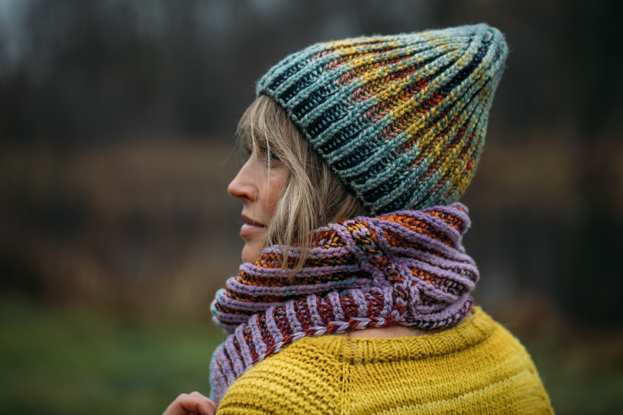 Never doing two color brioche (Revolution Toque — My Secret Wish