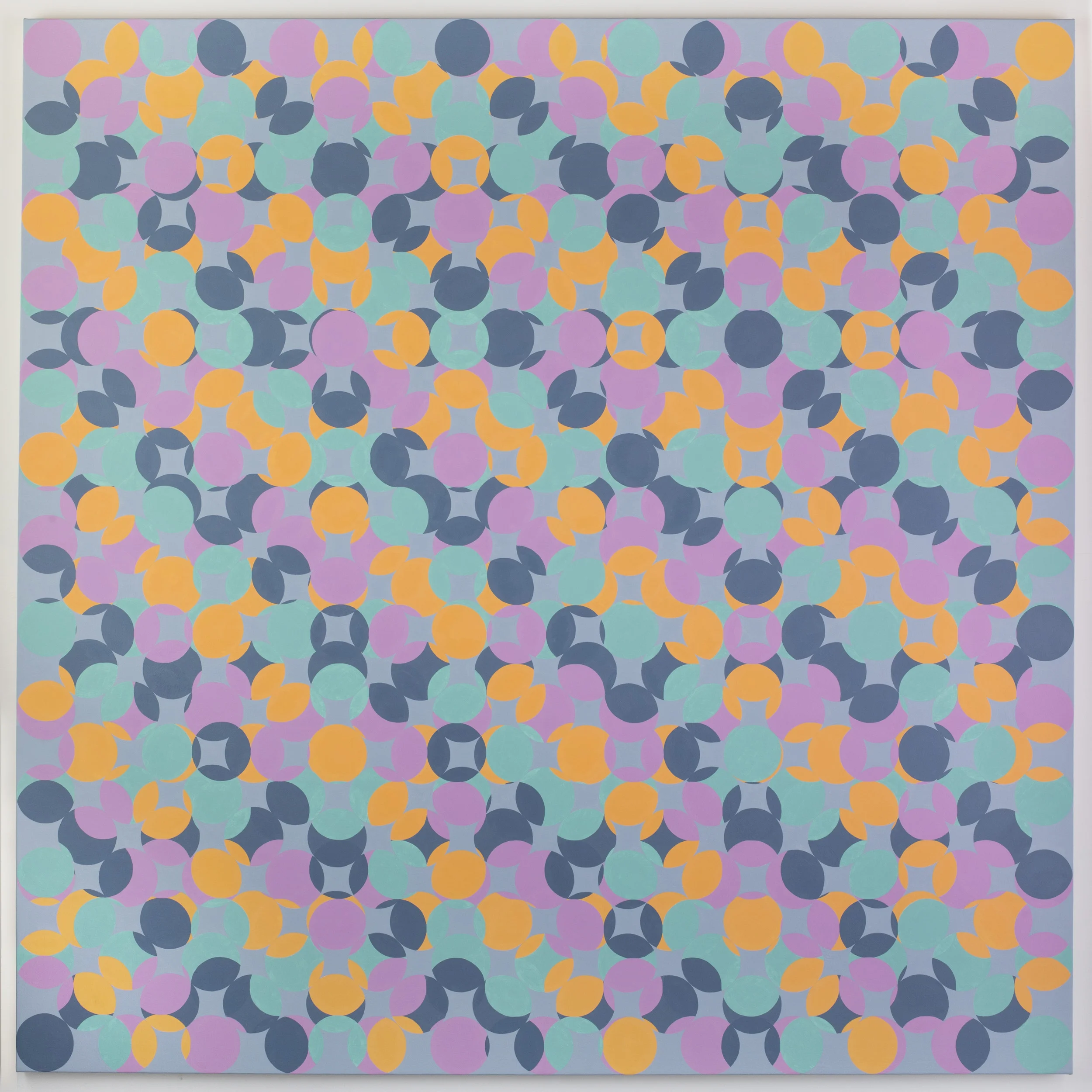   Stepping Into Gray Areas , 2017.  72 x 72 inches, oil on canvas 