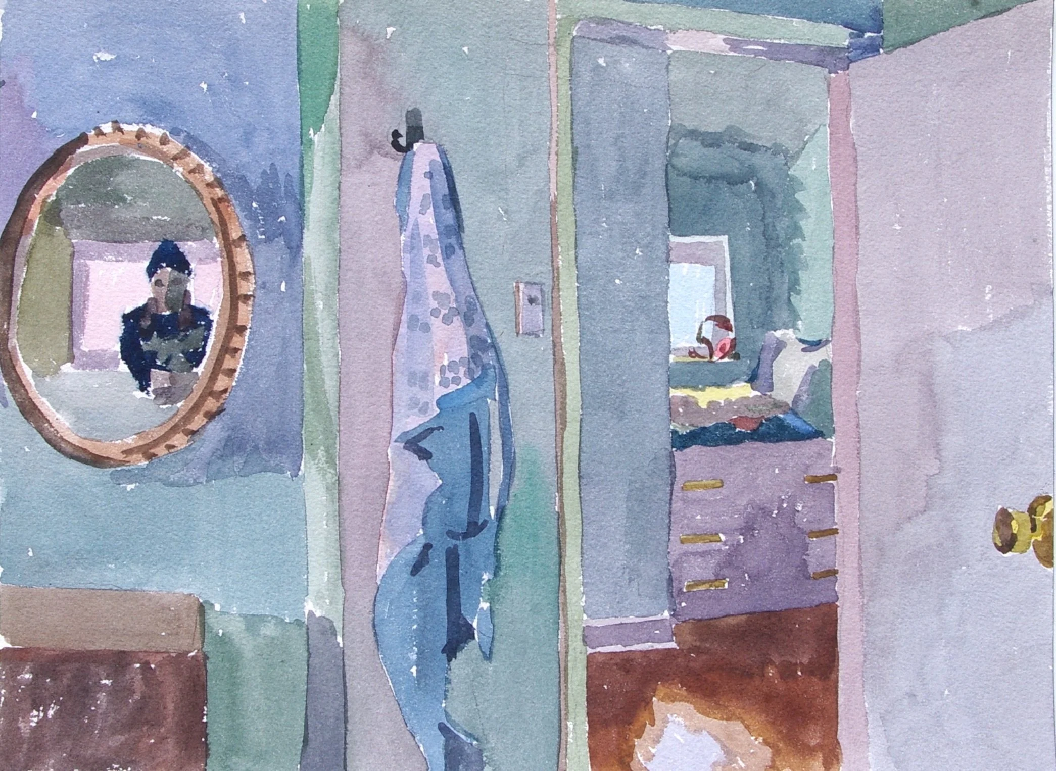   Nook , 2022  9 x 12 inches, watercolor 