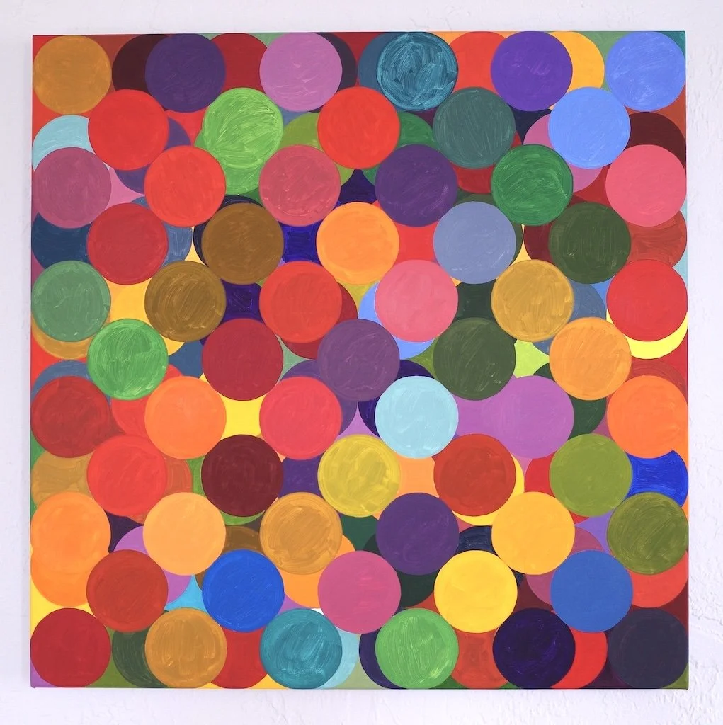  189 Colors, 2023.  28 x 28 inches, oil on canvas 