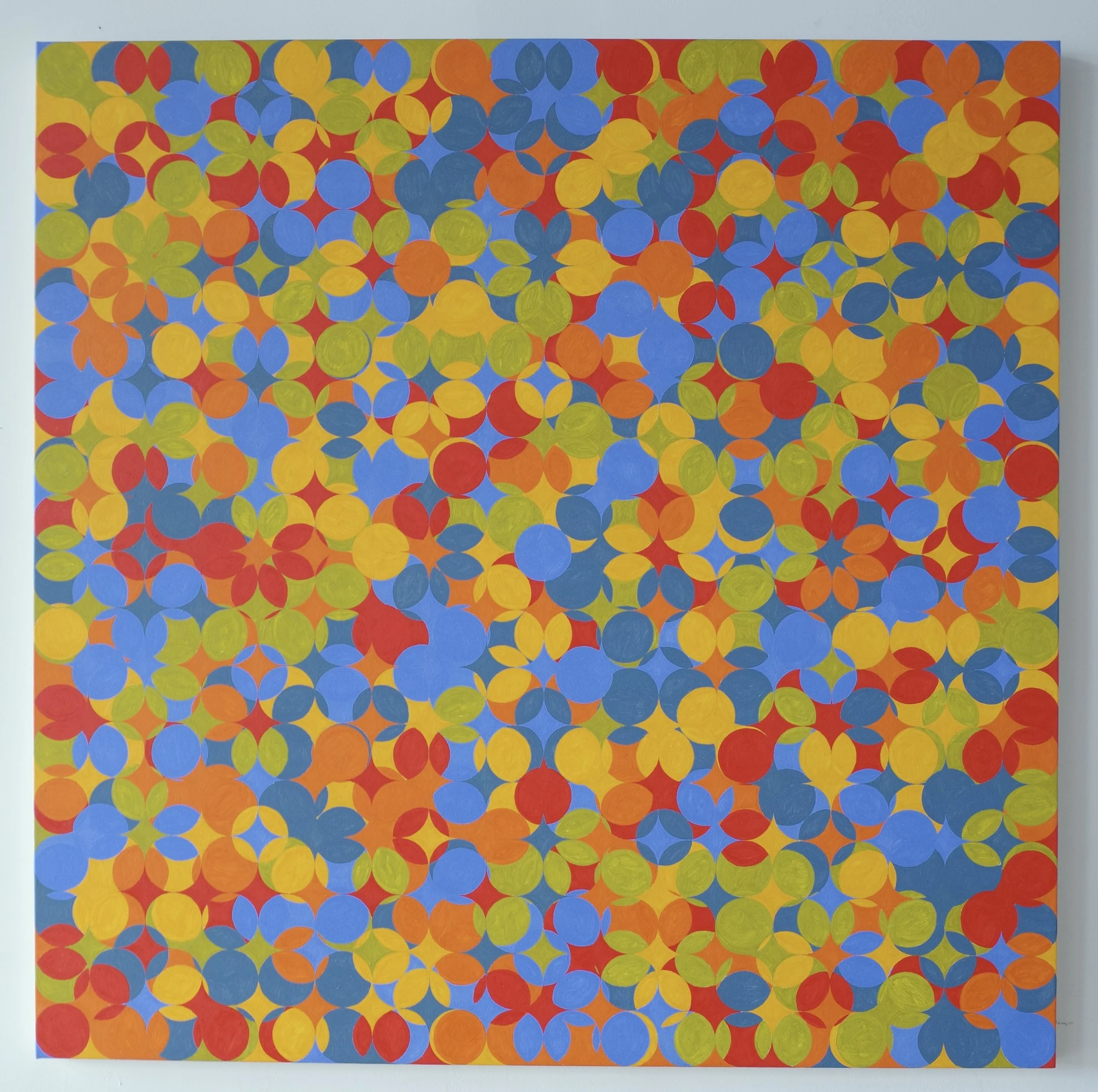  Brightwheel, 2024.  54 × 54 inches, oil on canvas 