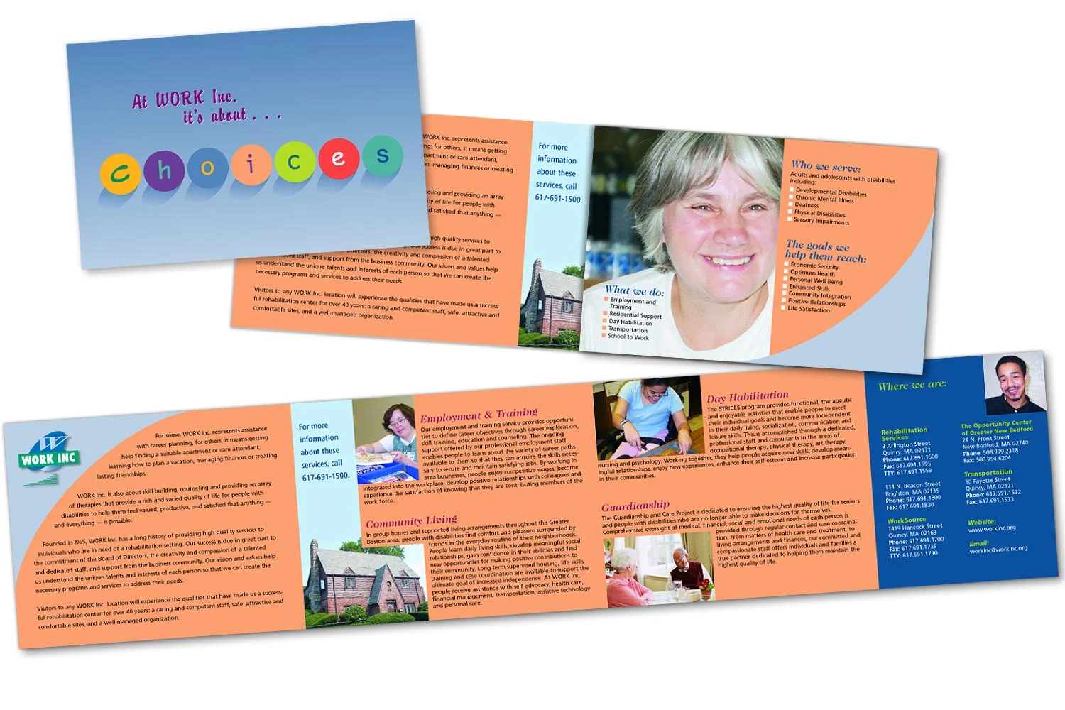 Promotional Brochure, 25.5” x 5.5” trifold