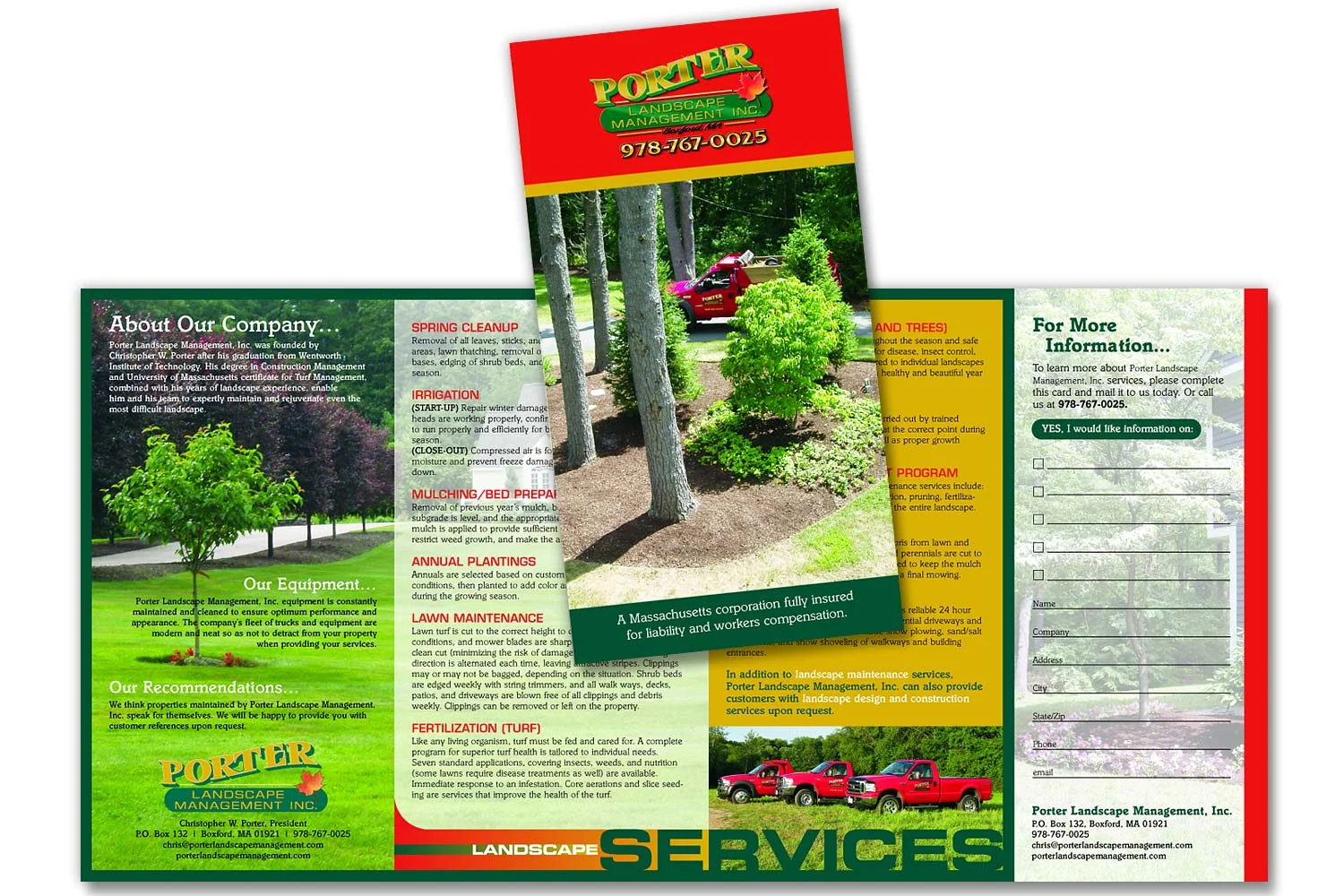 Sales Brochure, 8.5” x 17” quadfold