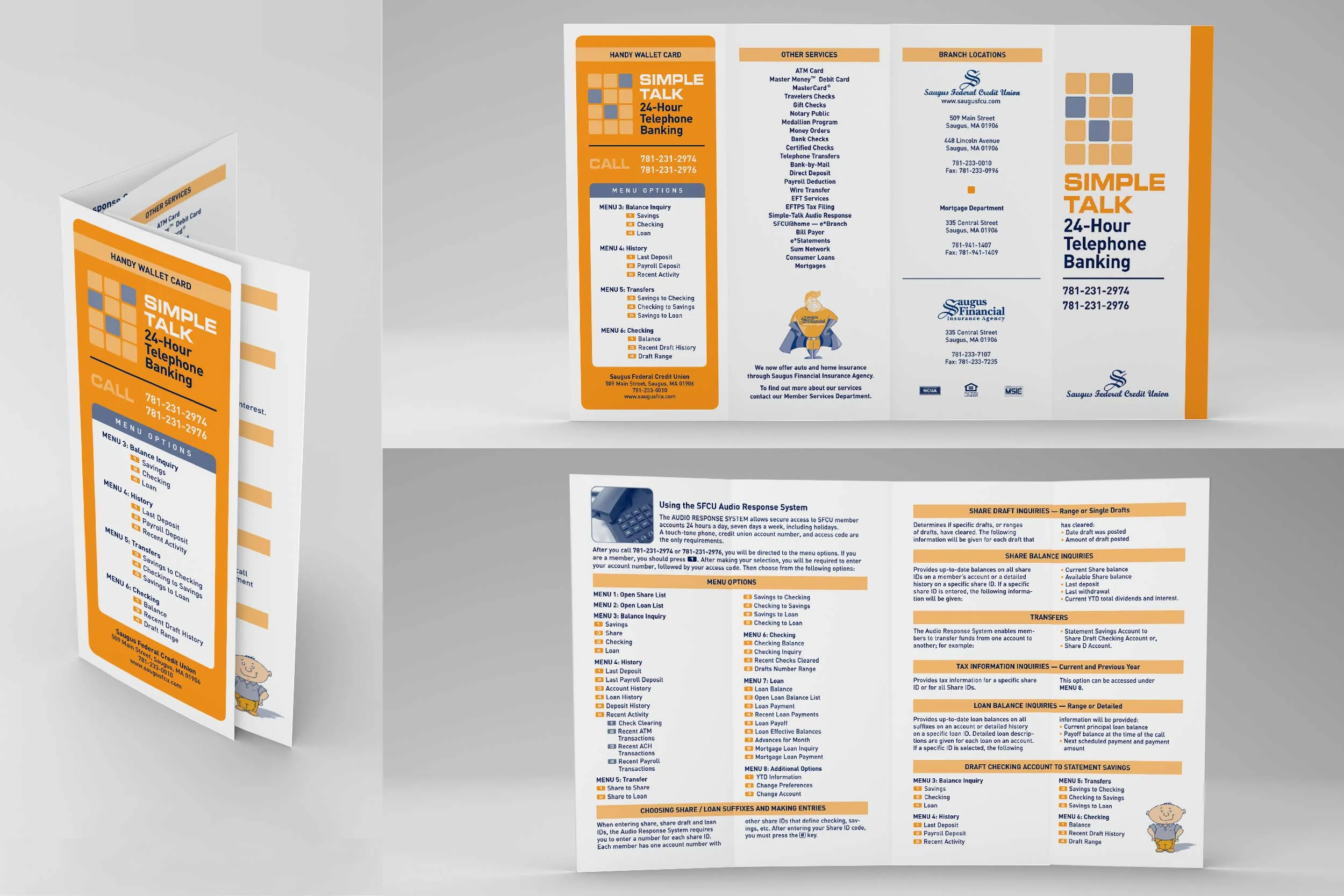 Informational Brochure, 14” x 8.5” double-parallel quadfold