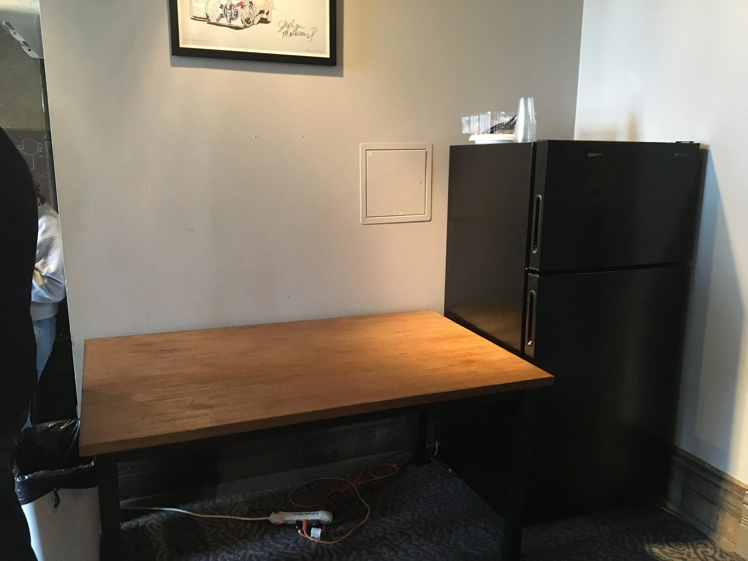 Backstage Room Before