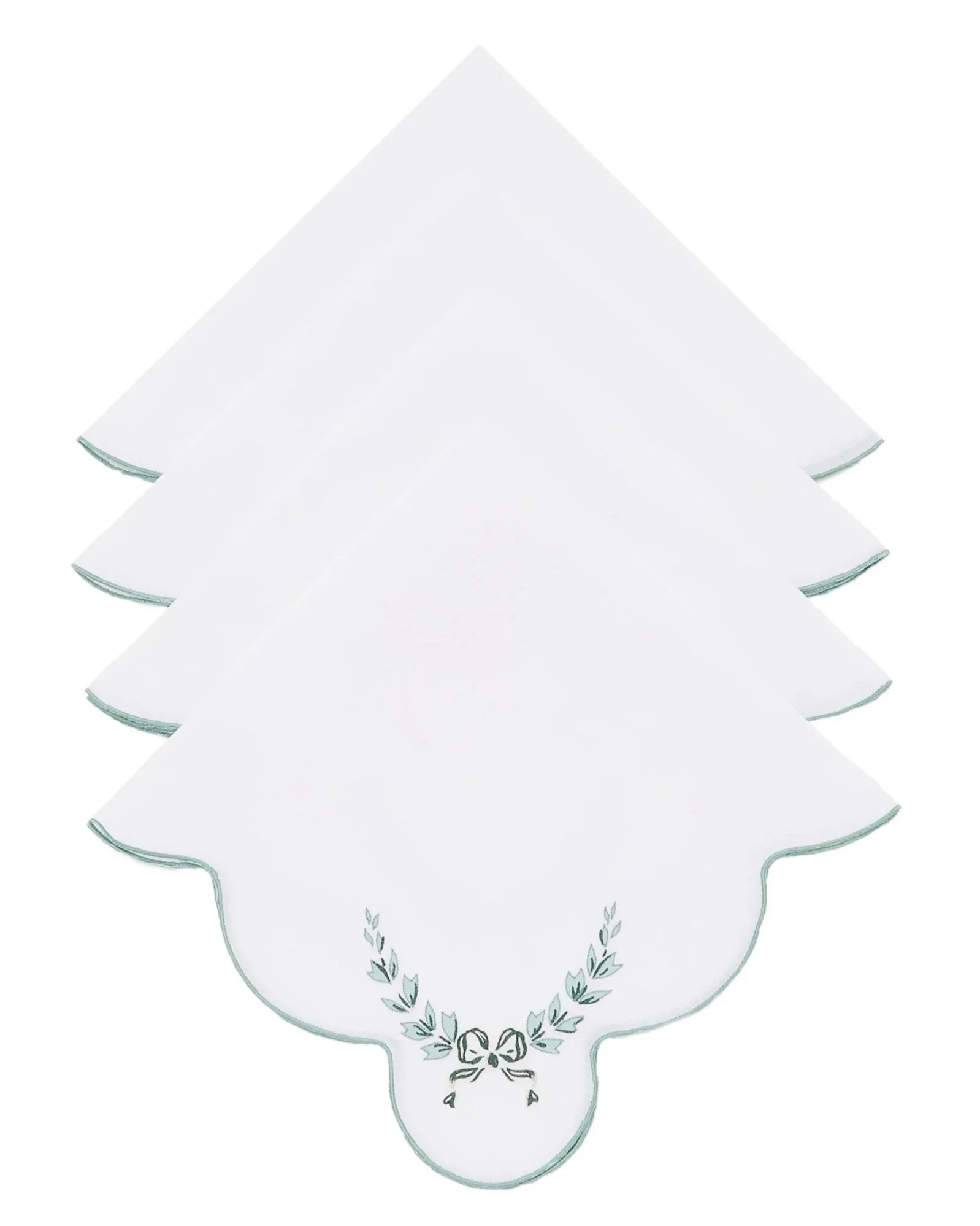Isla Simpson holiday design collaboration for Moda Operandi embroidered napkin design