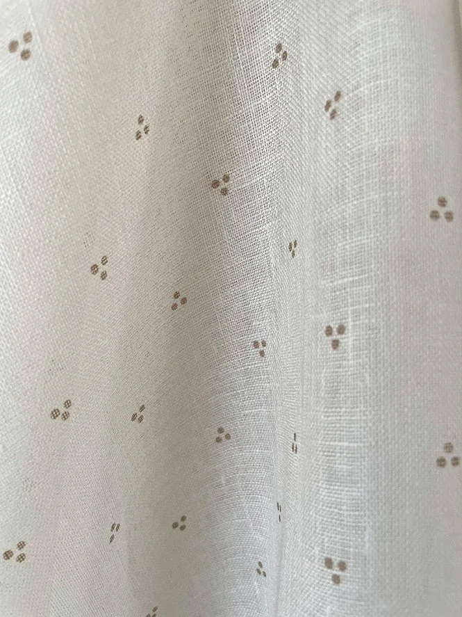 Petite Dot Trio  - Clay - Sheer Linen