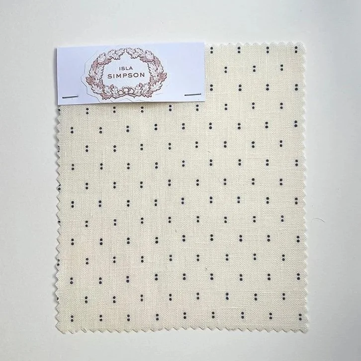 Petite Pair of Dots-  Swatches - Midweight Linen